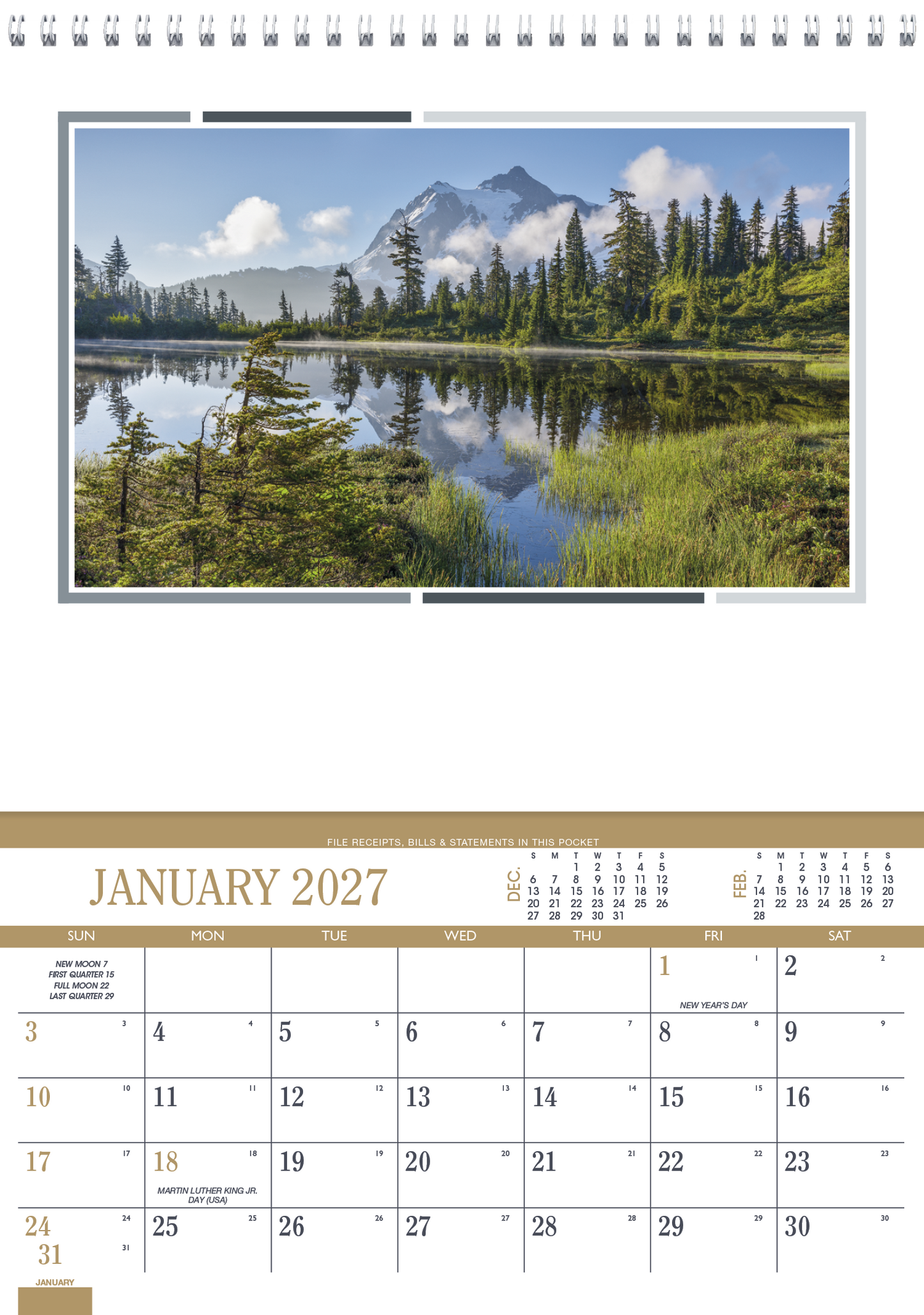 Recipe Pocket Calendar