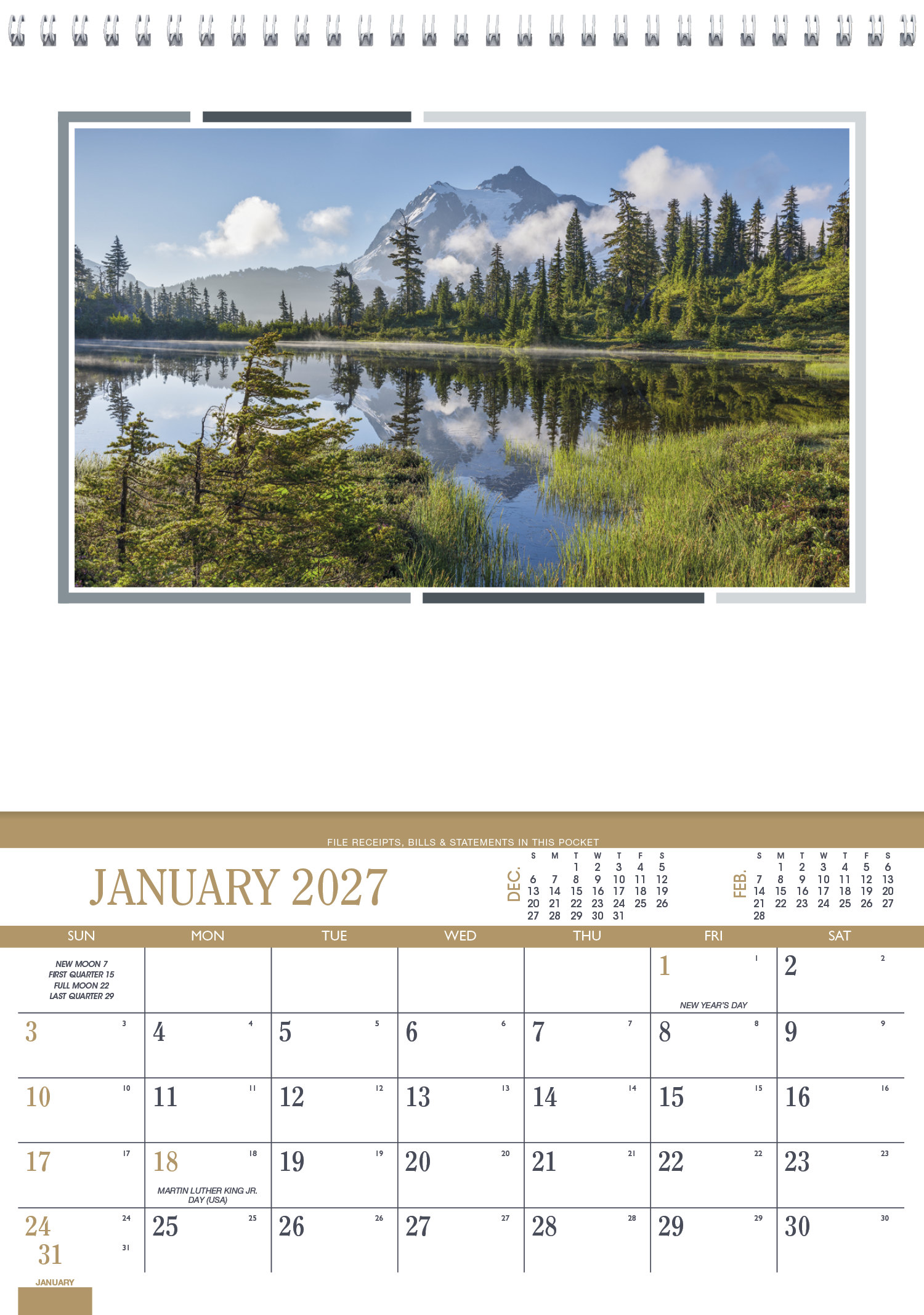 Recipe Pocket Calendar