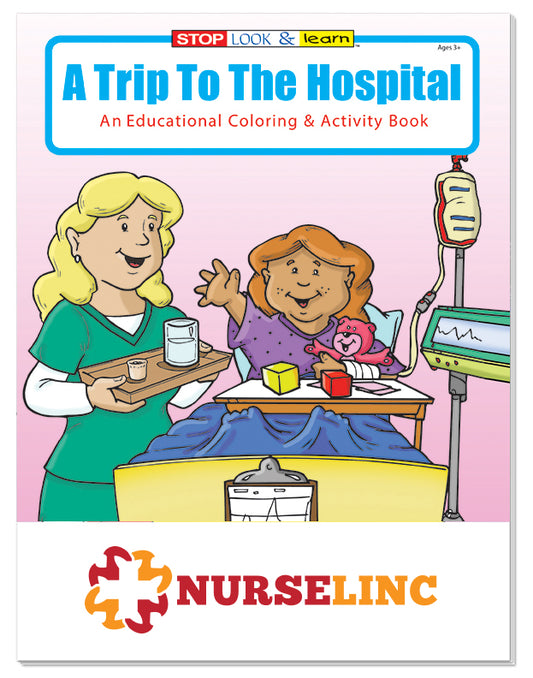 Custom logo Coloring Book: A Trip to the Hospital