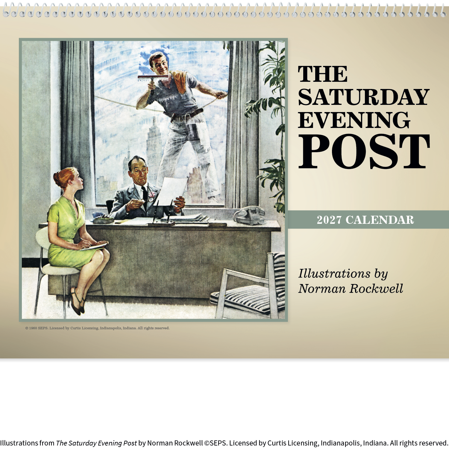 The Saturday Evening Post Deluxe Pocket Calendar
