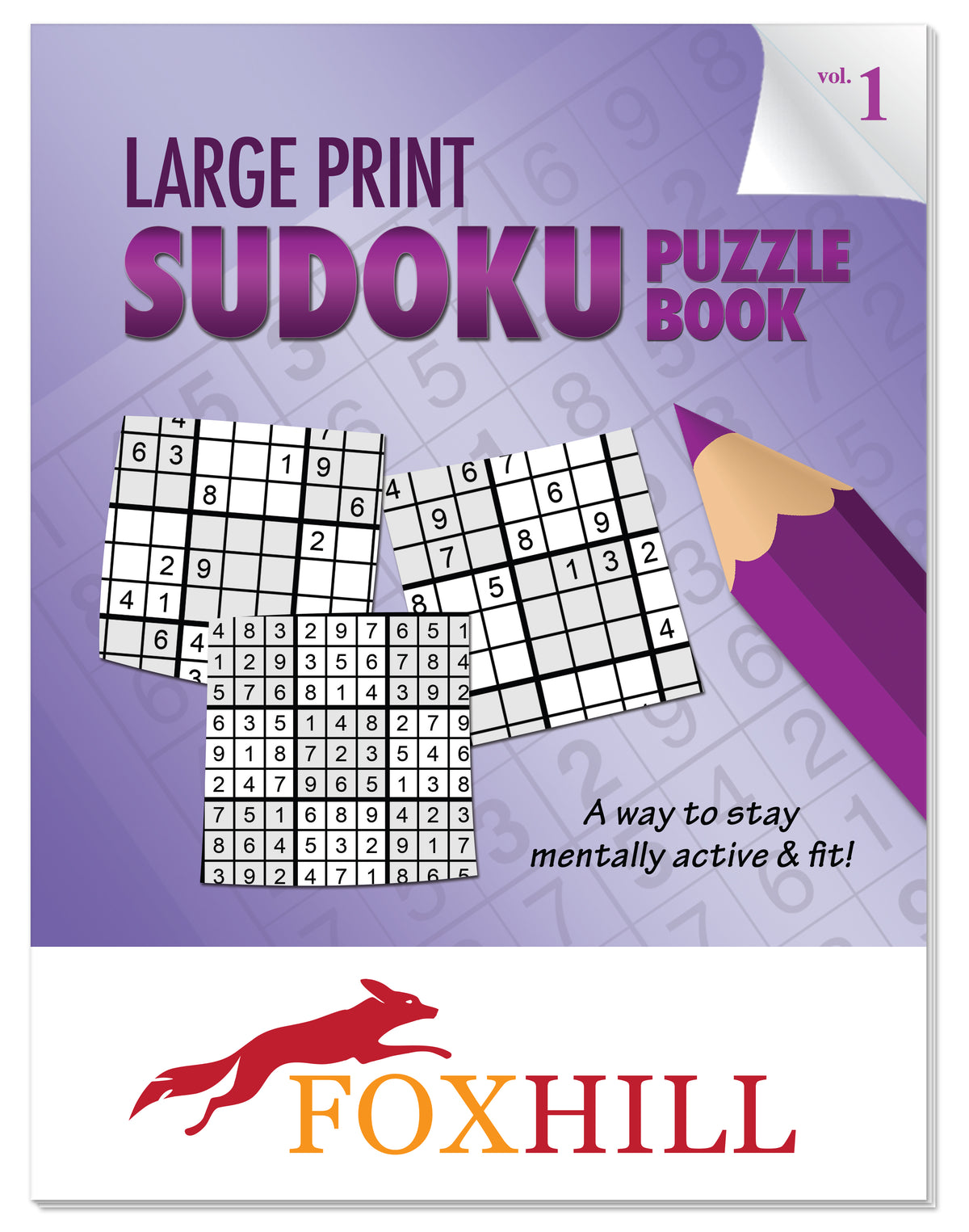 Custom logo Puzzle Book: LARGE PRINT Sudoku