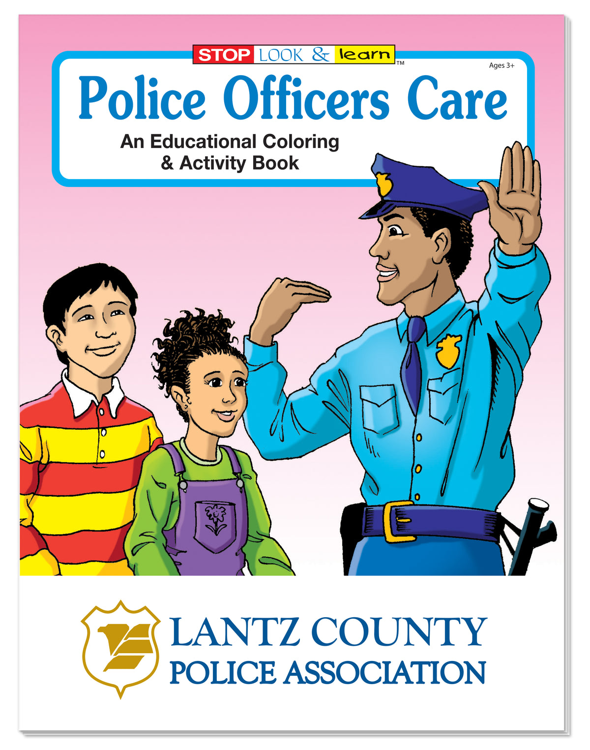 Custom logo Coloring Book: Police Officers Care