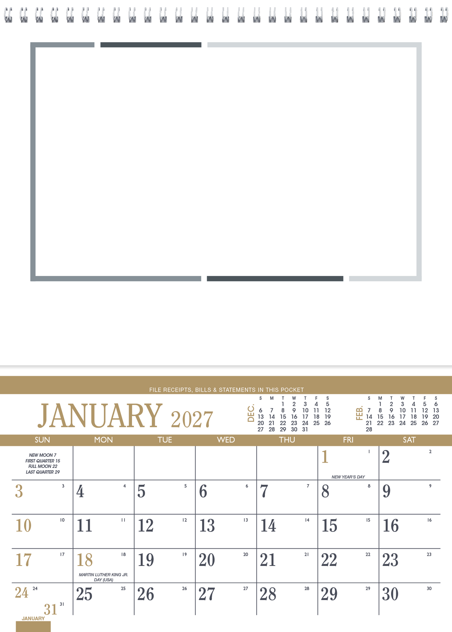 Recipe Pocket Calendar