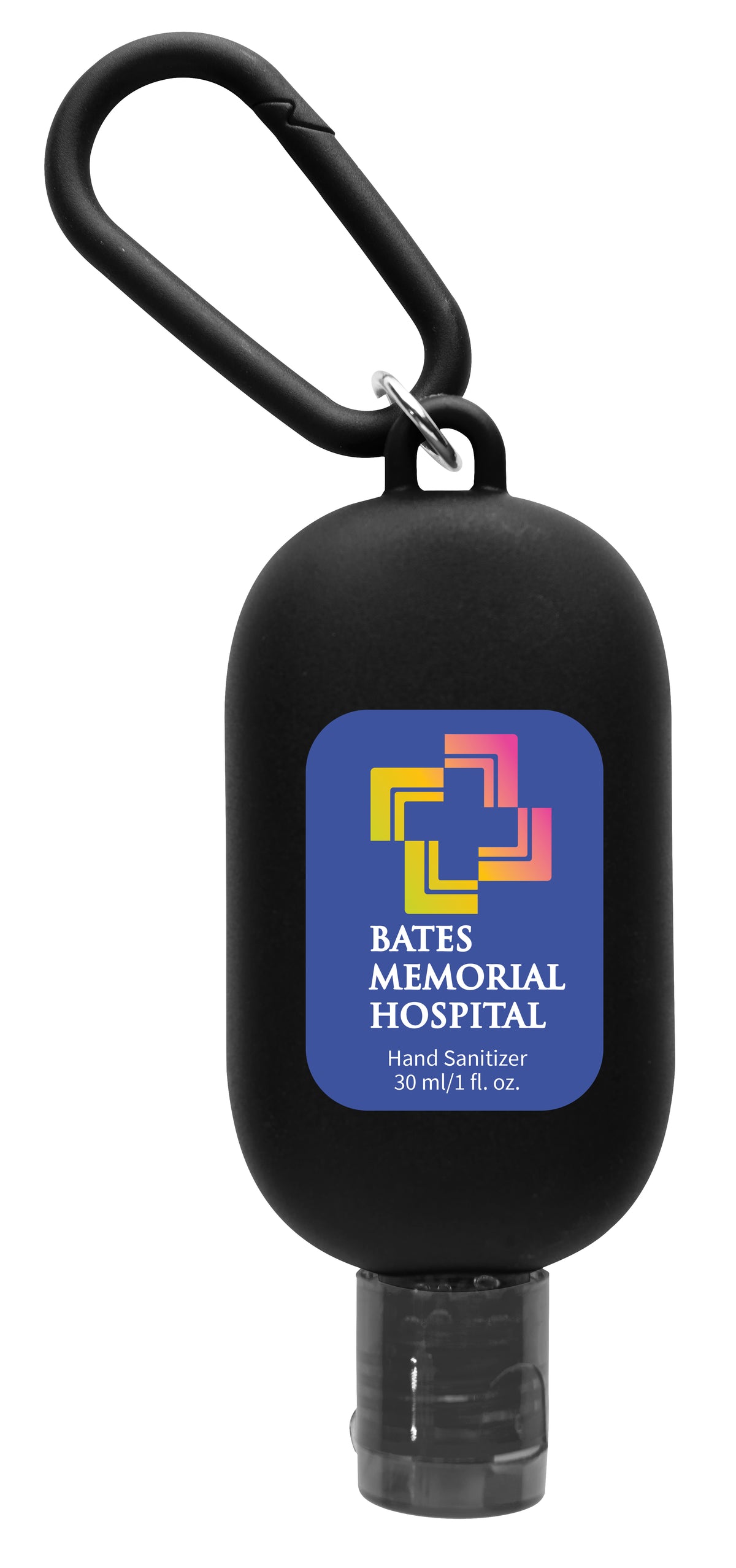 Custom logo 1 oz. Hand Sanitizer with Colorful Case and Carabiner