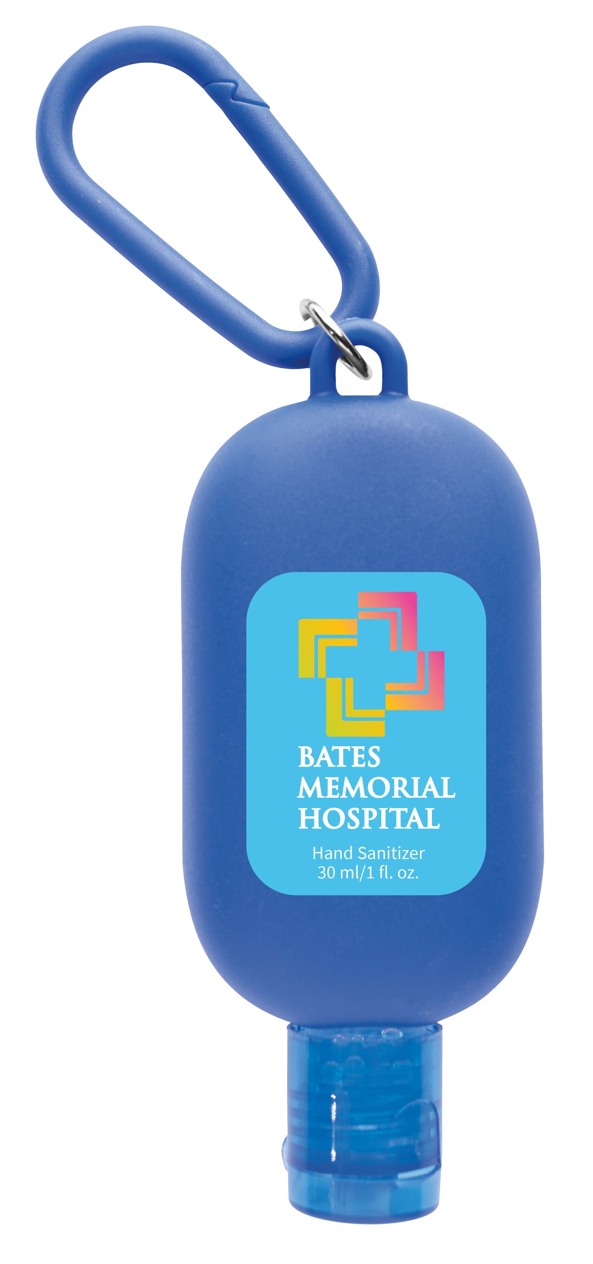 Custom logo 1 oz. Hand Sanitizer with Colorful Case and Carabiner