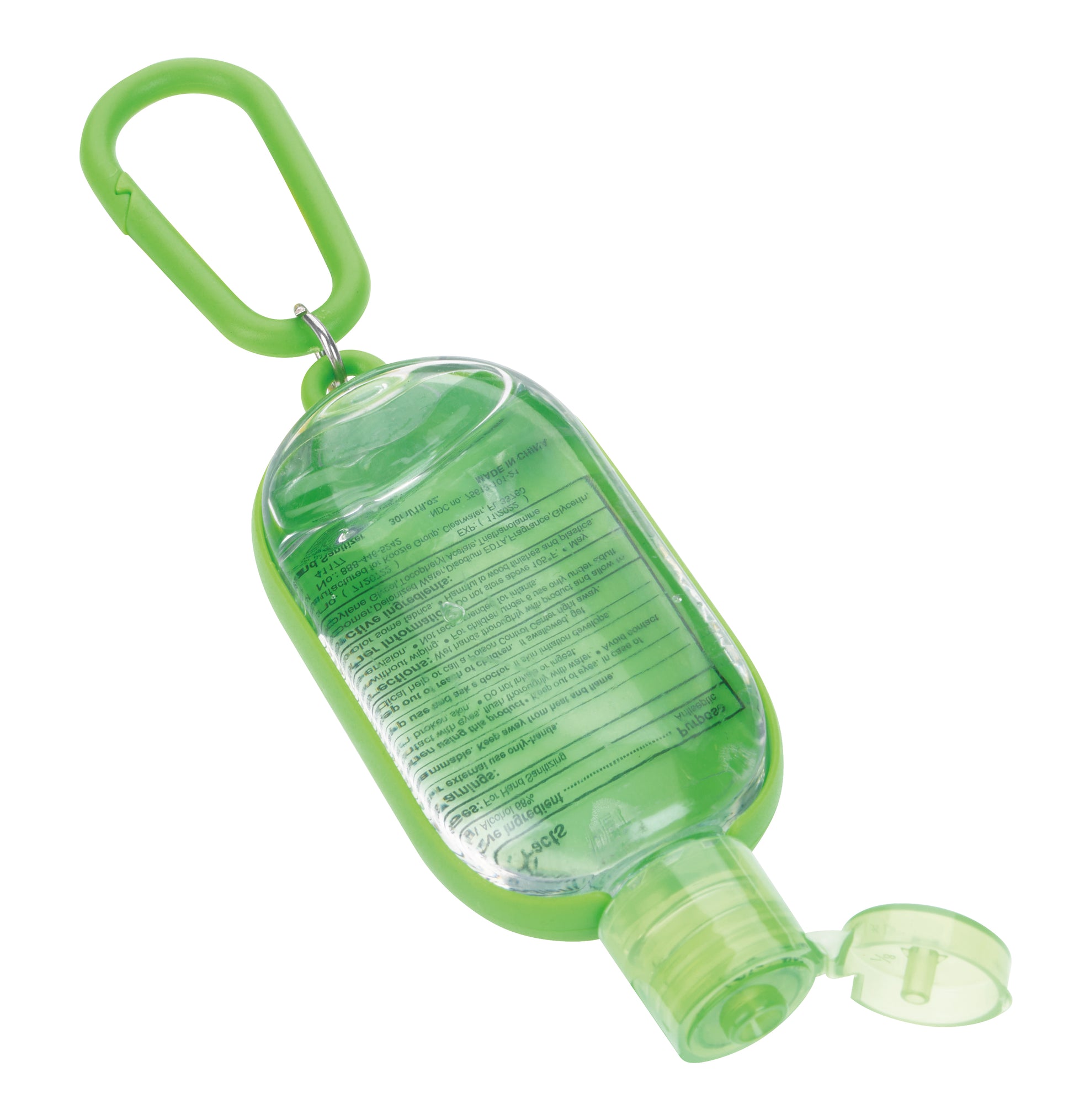 1 oz. Hand Sanitizer with Colorful Case and Carabiner