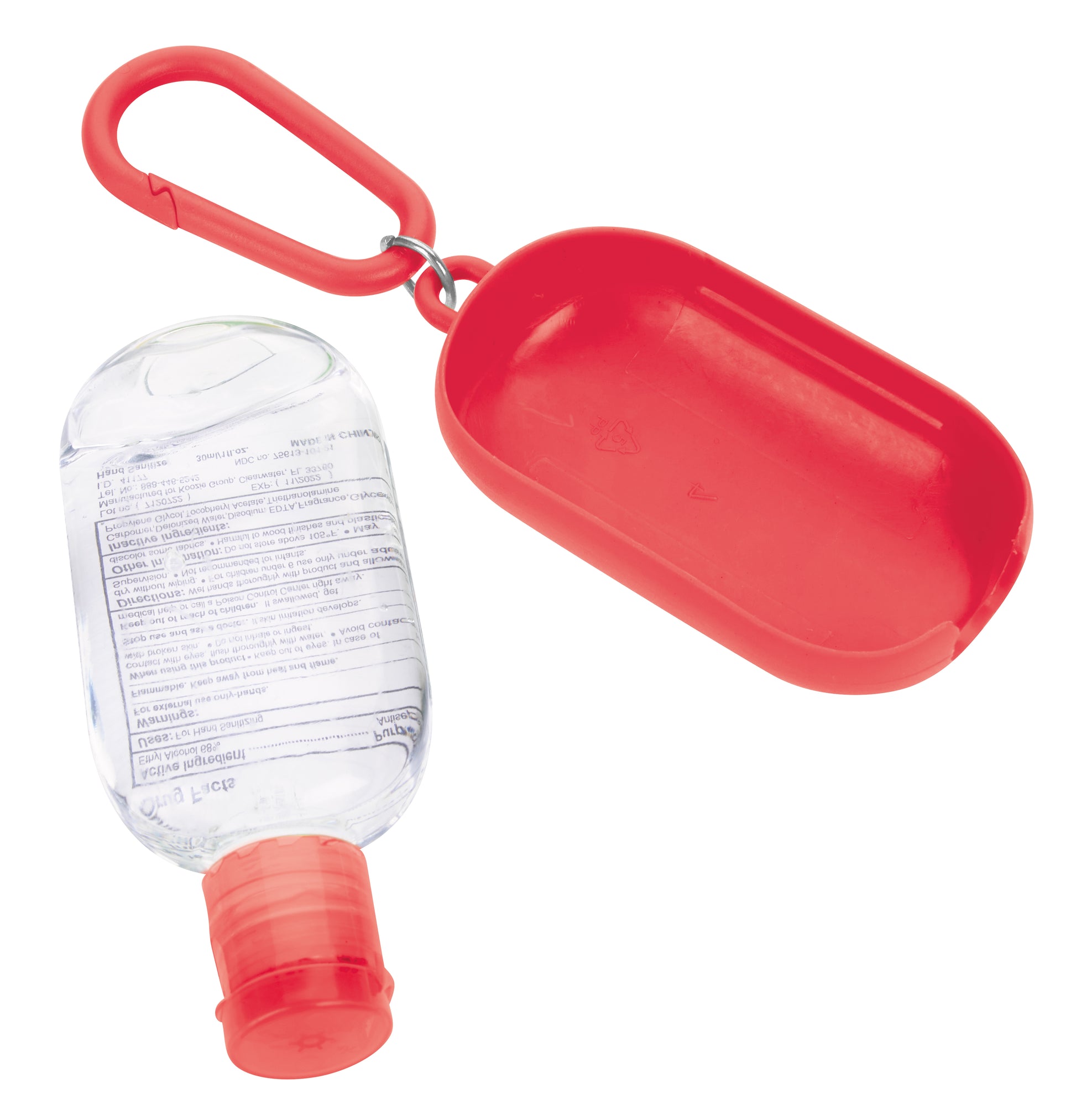 1 oz. Hand Sanitizer with Colorful Case and Carabiner