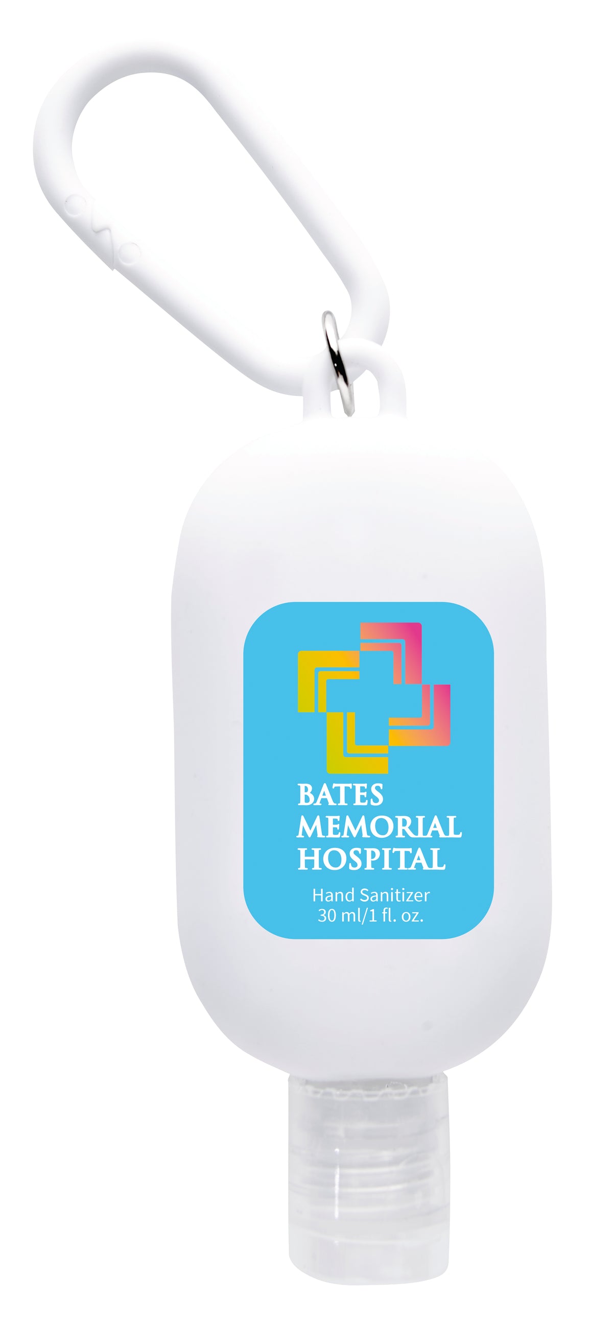 Custom logo 1 oz. Hand Sanitizer with Colorful Case and Carabiner