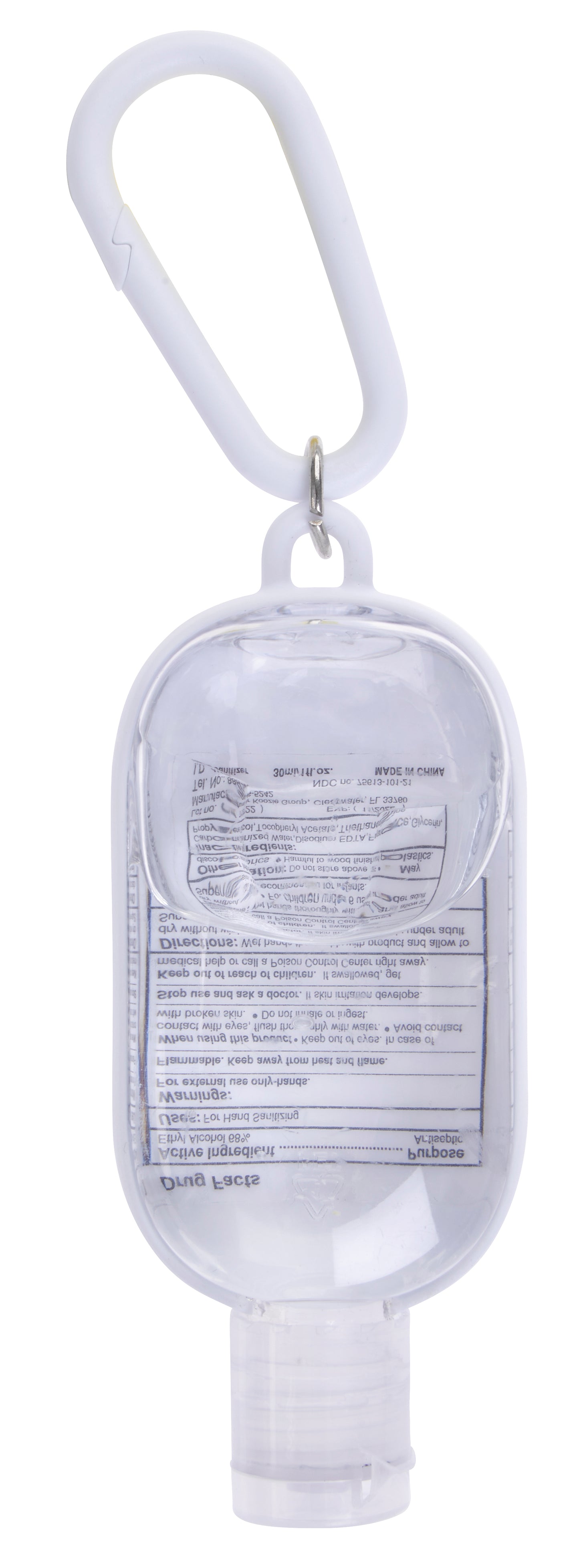1 oz. Hand Sanitizer with Colorful Case and Carabiner