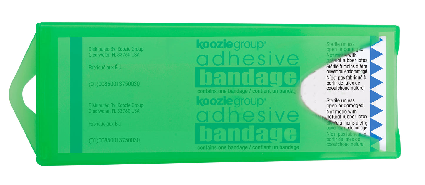 Original Colored Bandage Dispenser with Clear Bandages