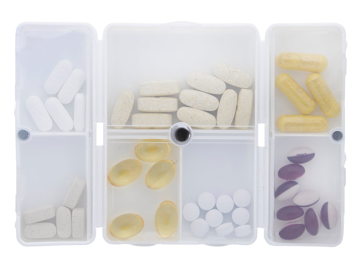 Custom logo Magnetic Dual-Open Pill Box