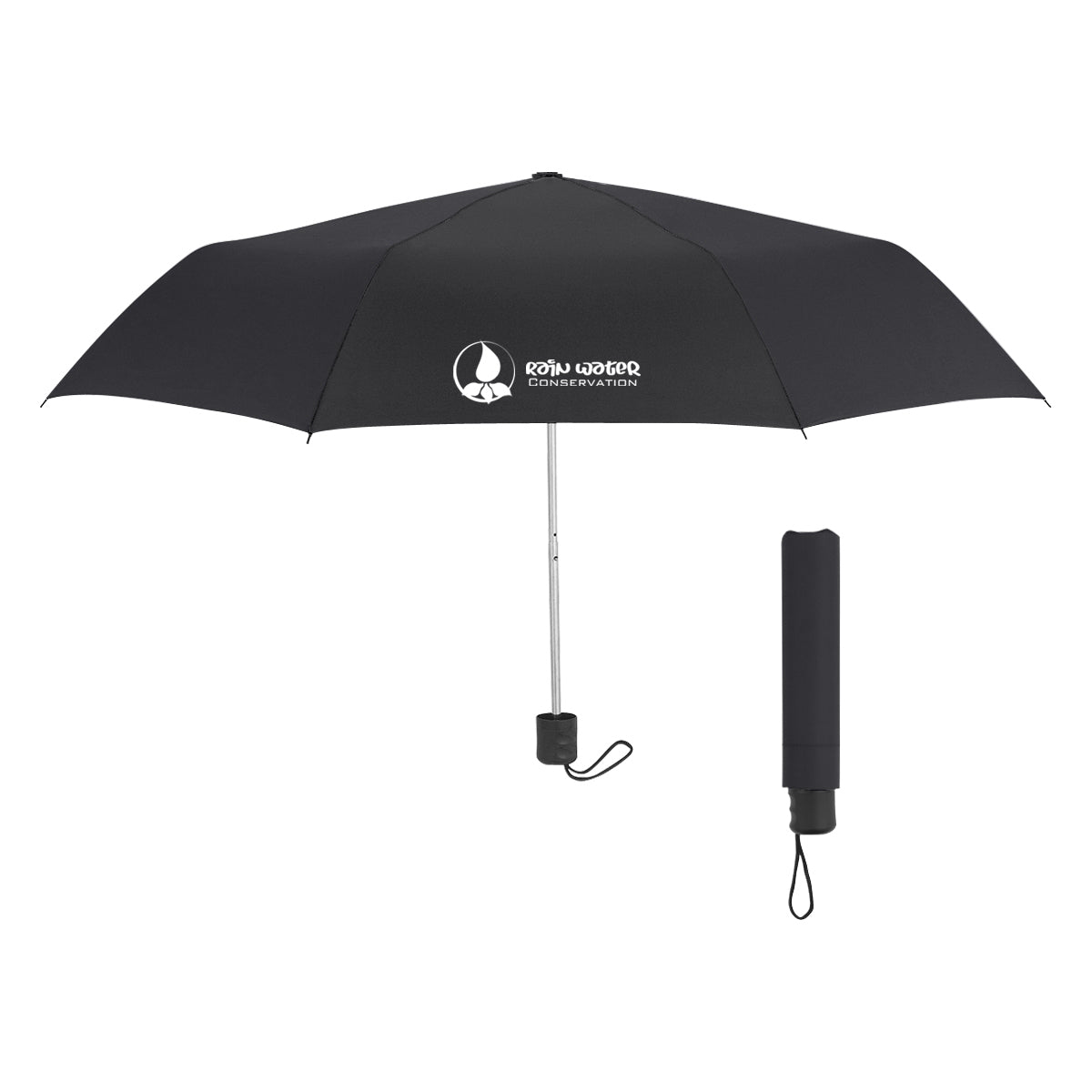 42" Arc Budget Recycled Telescopic Umbrella