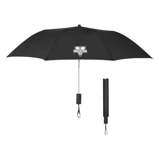 Custom logo 44" Arc Automatic Open Telescopic Folding Umbrella