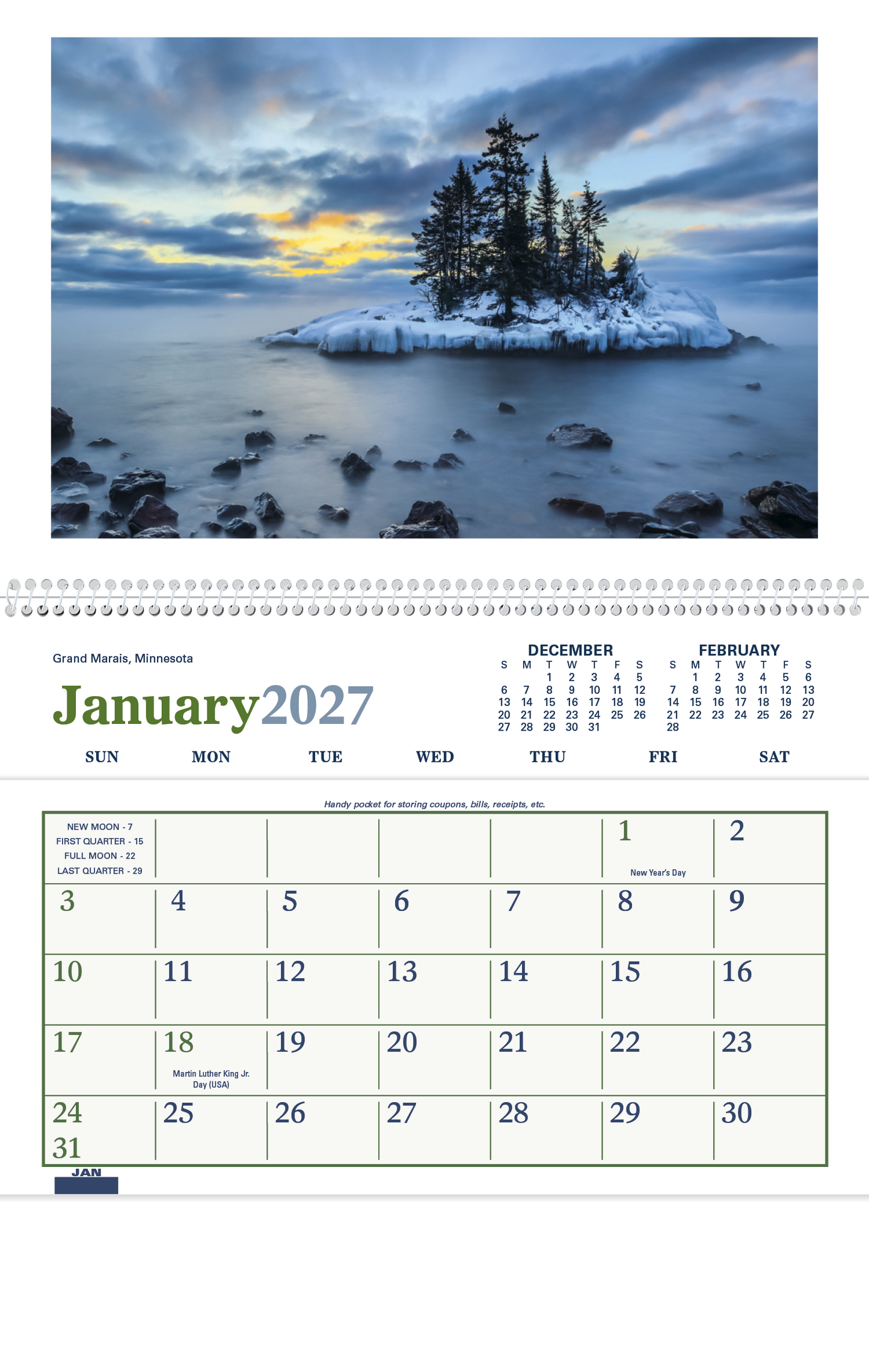 Beautiful America Pocket Calendar