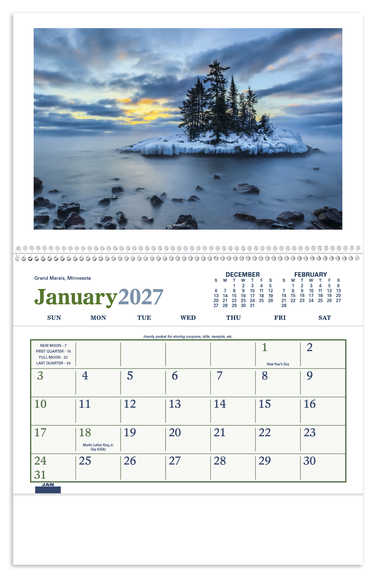 Beautiful America Pocket Calendar