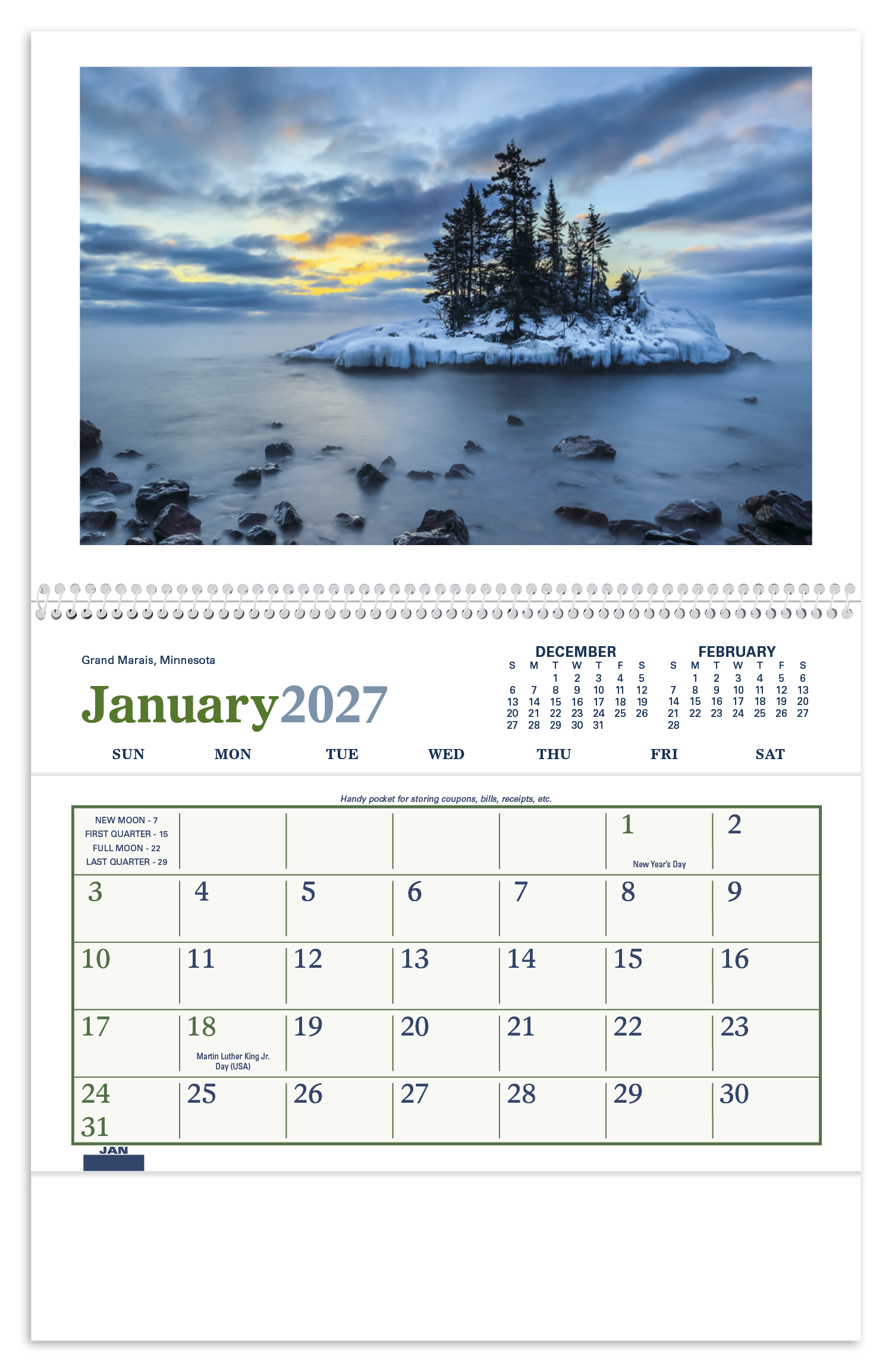 Beautiful America Pocket Calendar