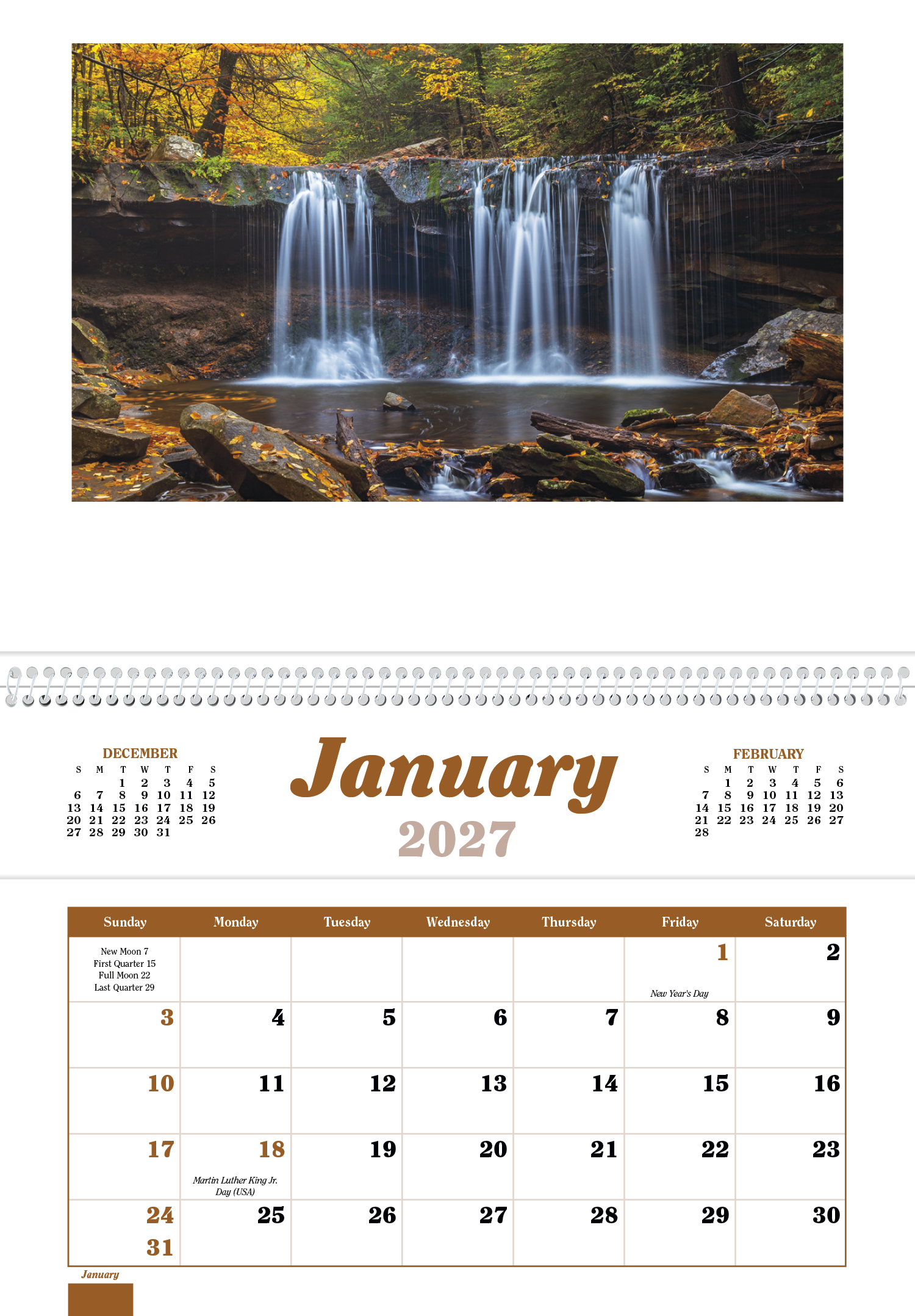 Home Cooking Guide Pocket Calendar