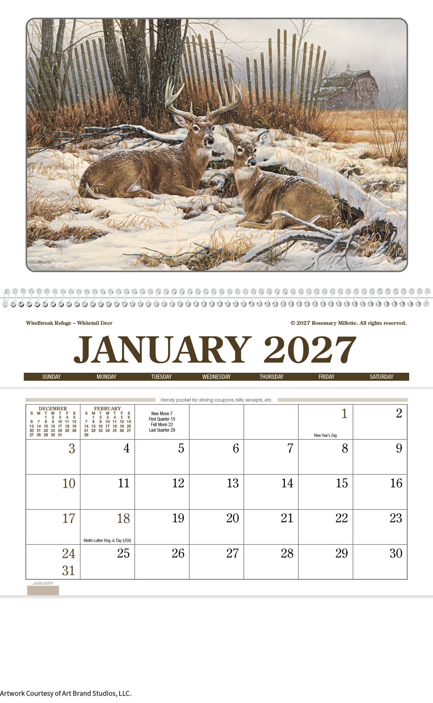 Wildlife Art Pocket Calendar