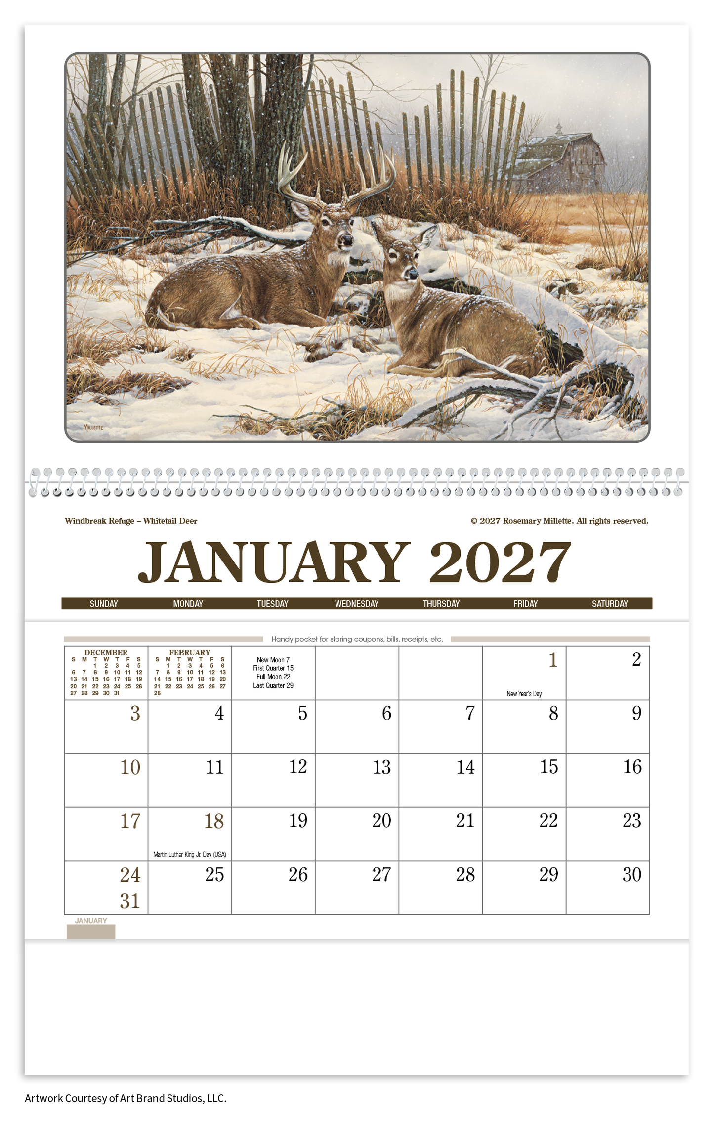 Wildlife Art Pocket Calendar
