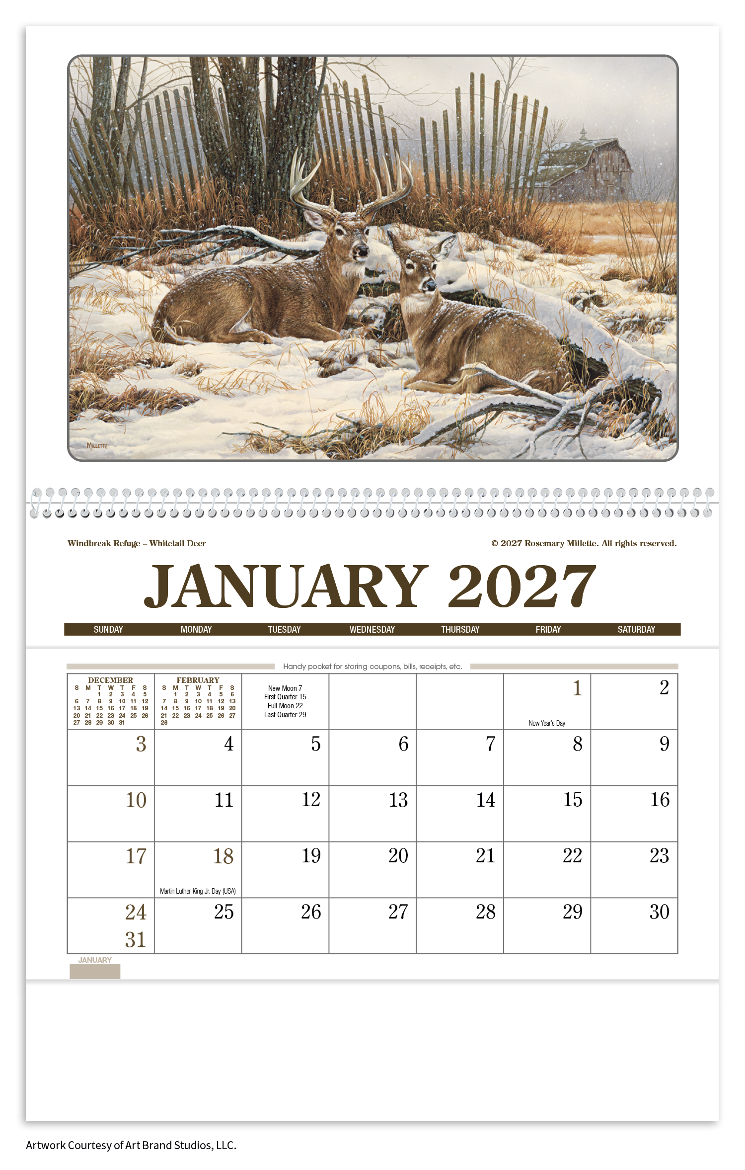 Wildlife Art Pocket Calendar