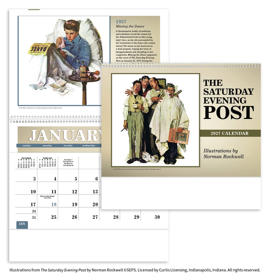 Custom logo The Saturday Evening Post Pocket Calendar