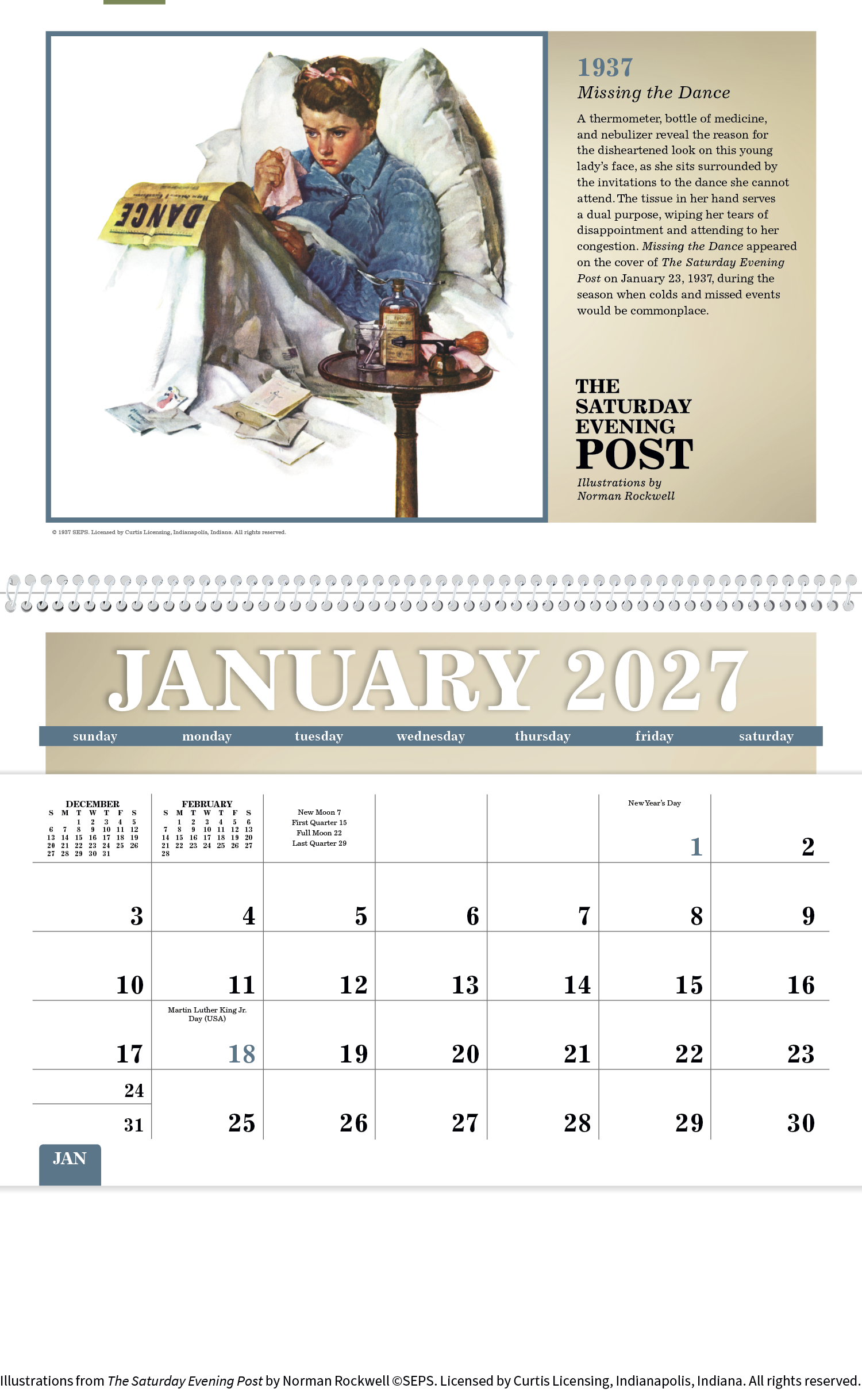 The Saturday Evening Post Pocket Calendar