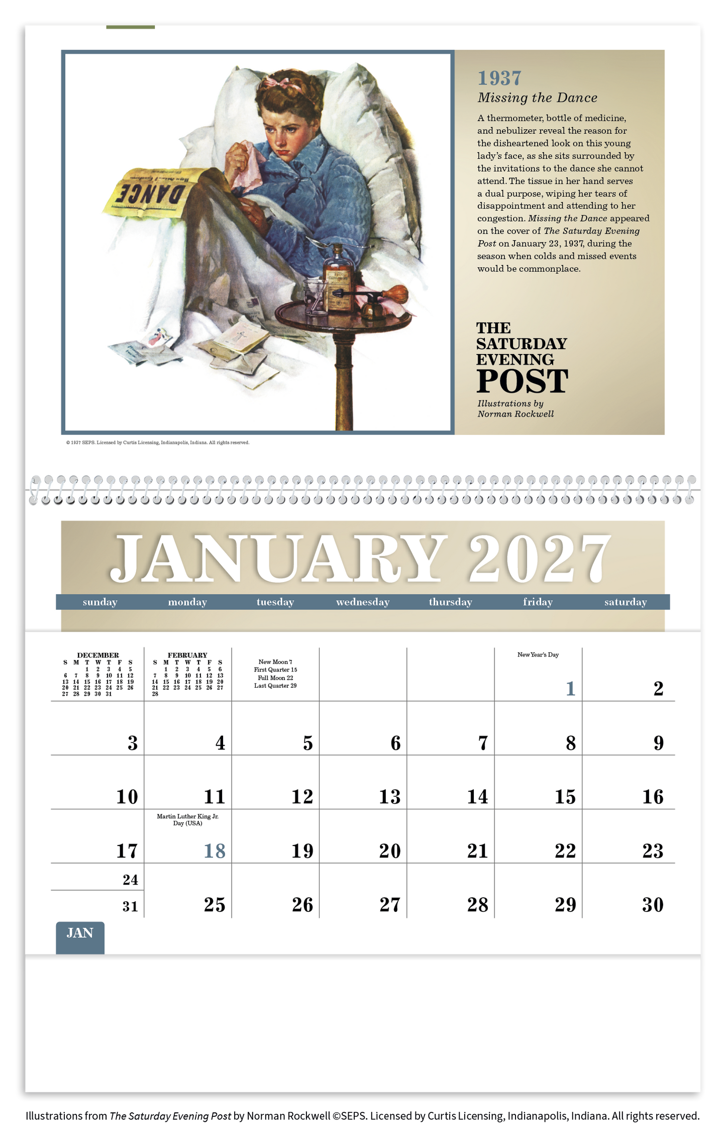 The Saturday Evening Post Pocket Calendar