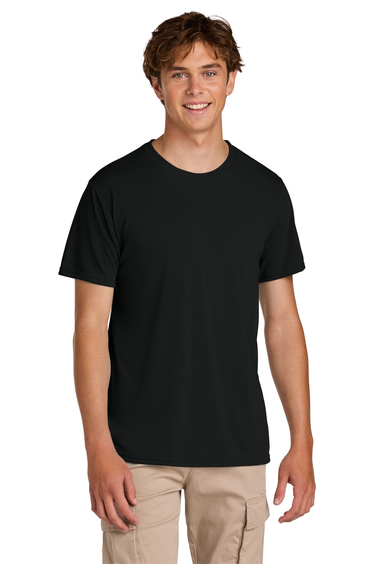 Custom logo Gildan® Gildan Performance® T-Shirt. 42000 in Black