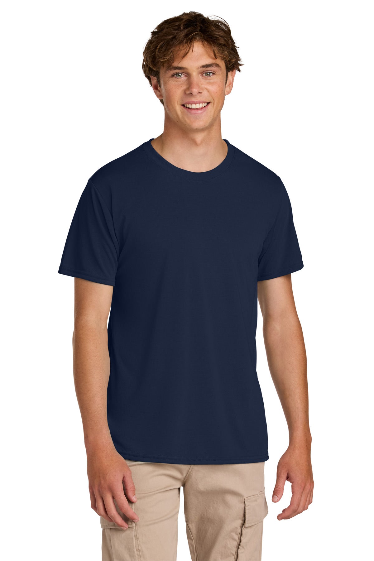 Custom logo Gildan® Gildan Performance® T-Shirt. 42000 in Navy