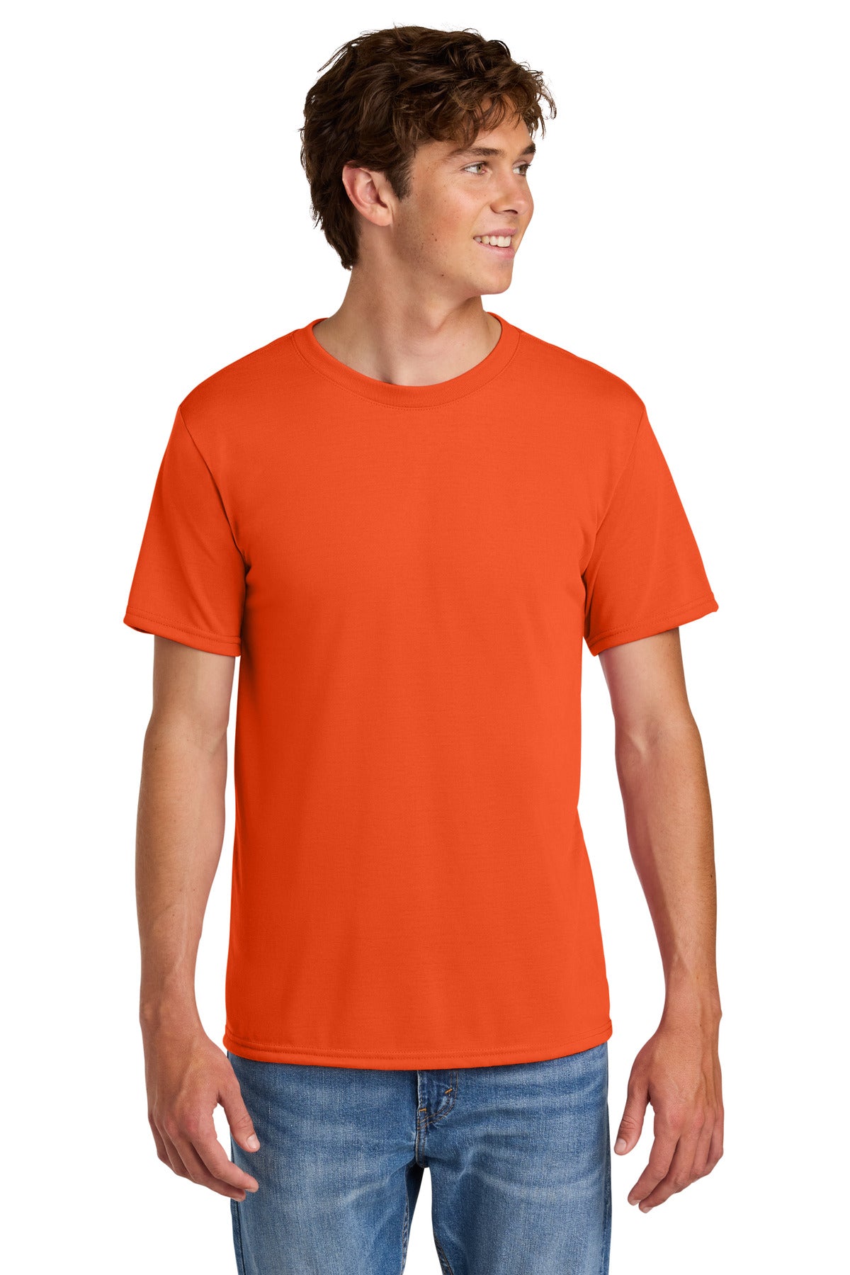 Custom logo Gildan® Gildan Performance® T-Shirt. 42000 in Orange
