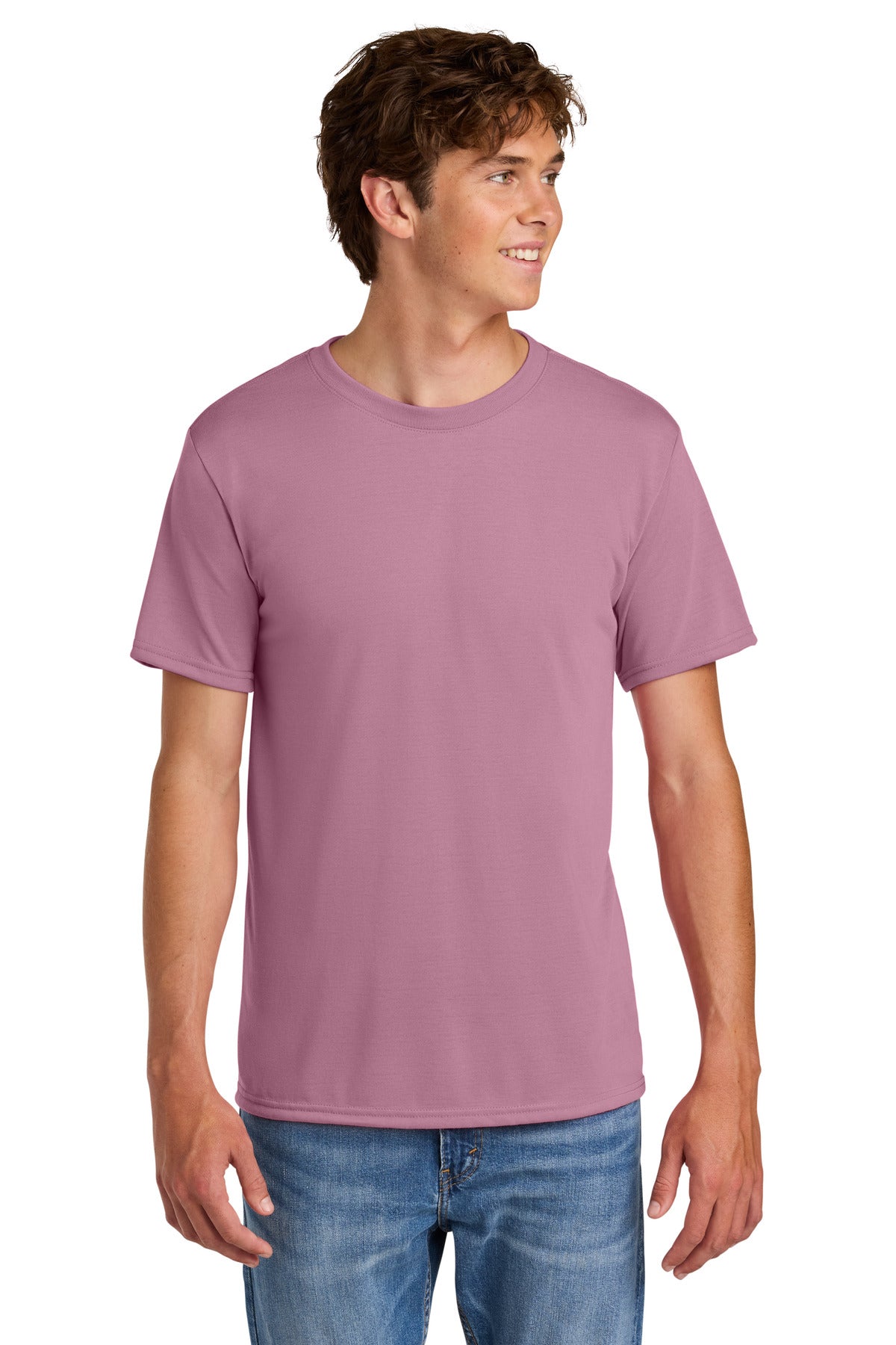 Custom logo Gildan® Gildan Performance® T-Shirt. 42000 in Plumrose
