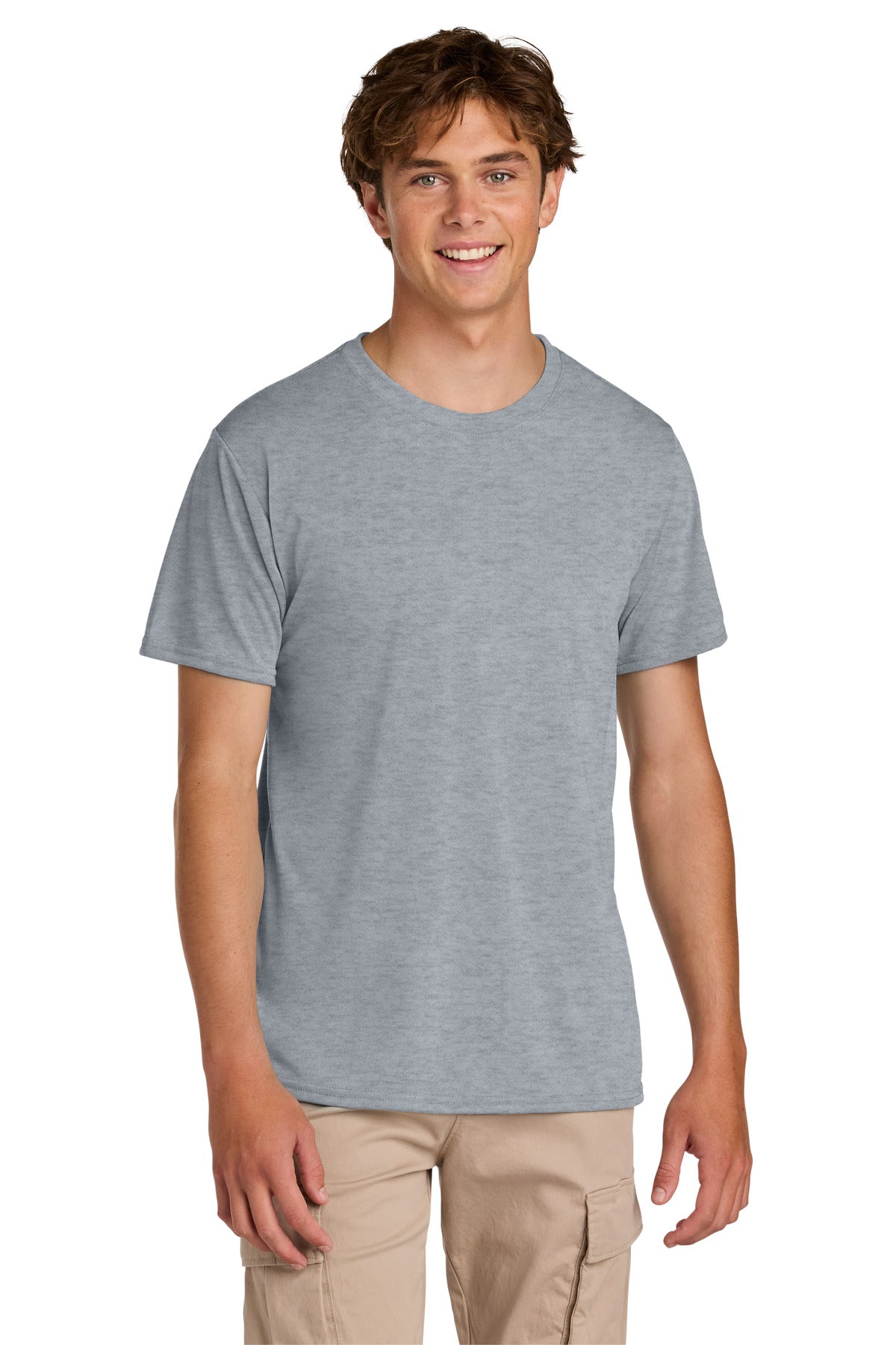 Custom logo Gildan® Gildan Performance® T-Shirt. 42000 in Sport Grey