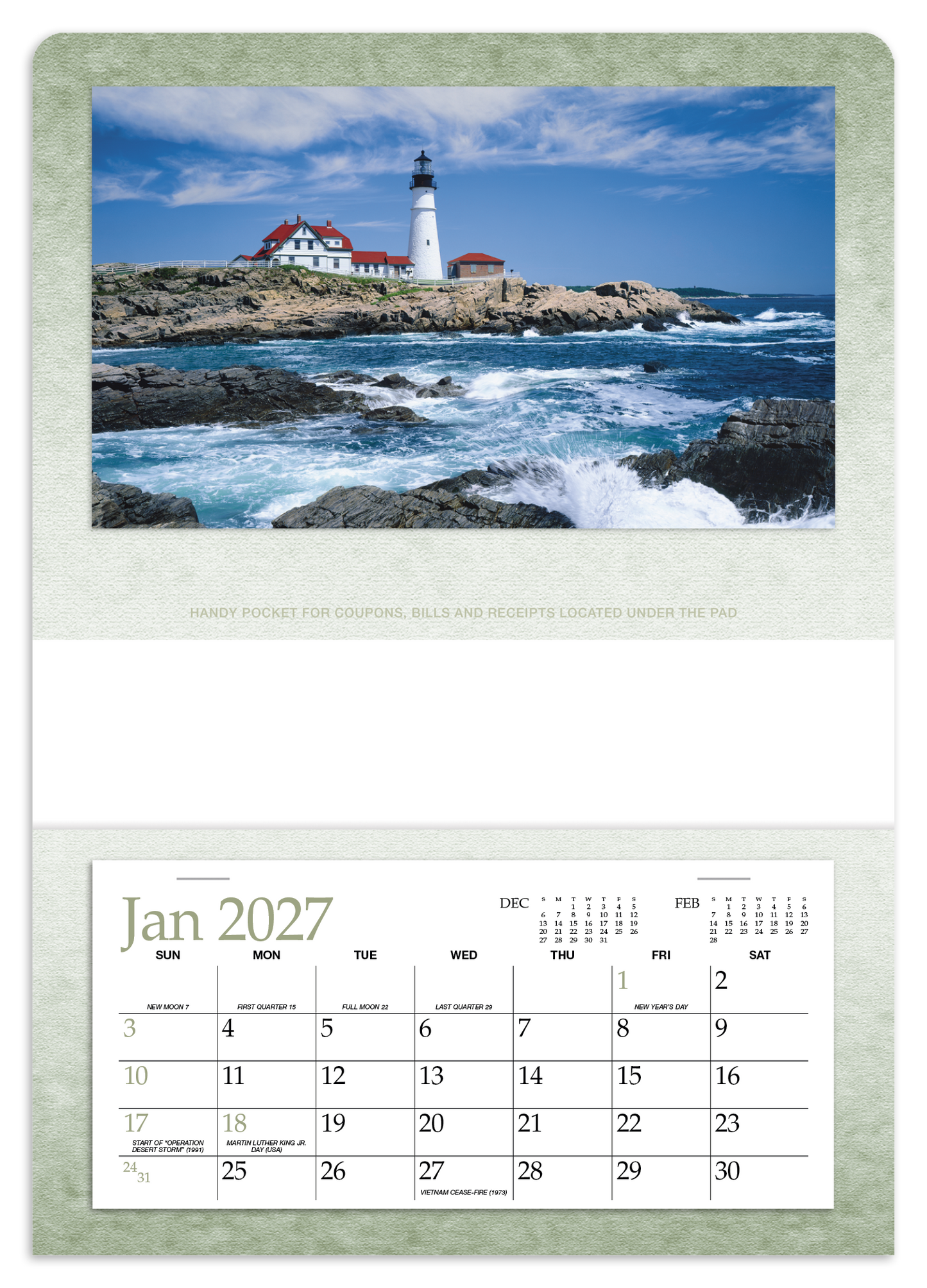 Single Pocket Calendar