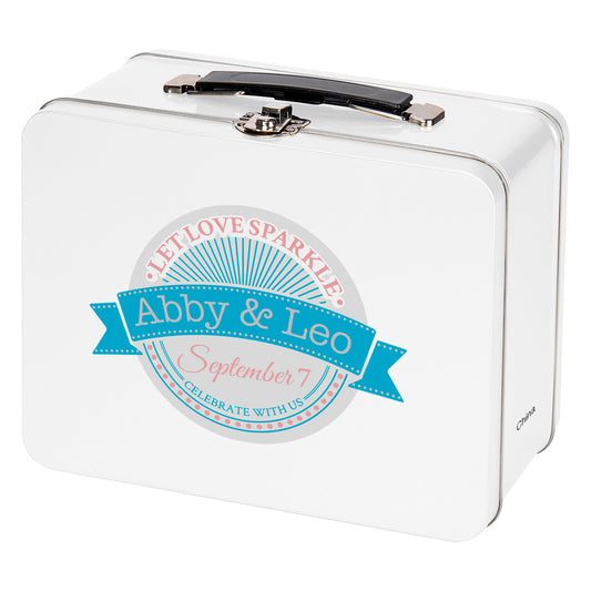 Custom logo Throwback Tin Lunch Box