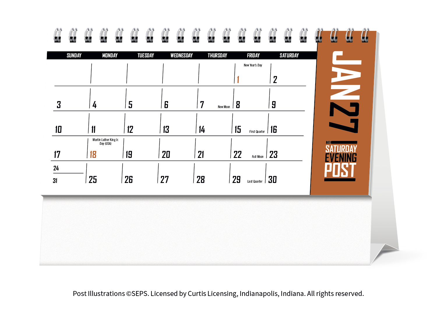The Saturday Evening Post Desk Calendar
