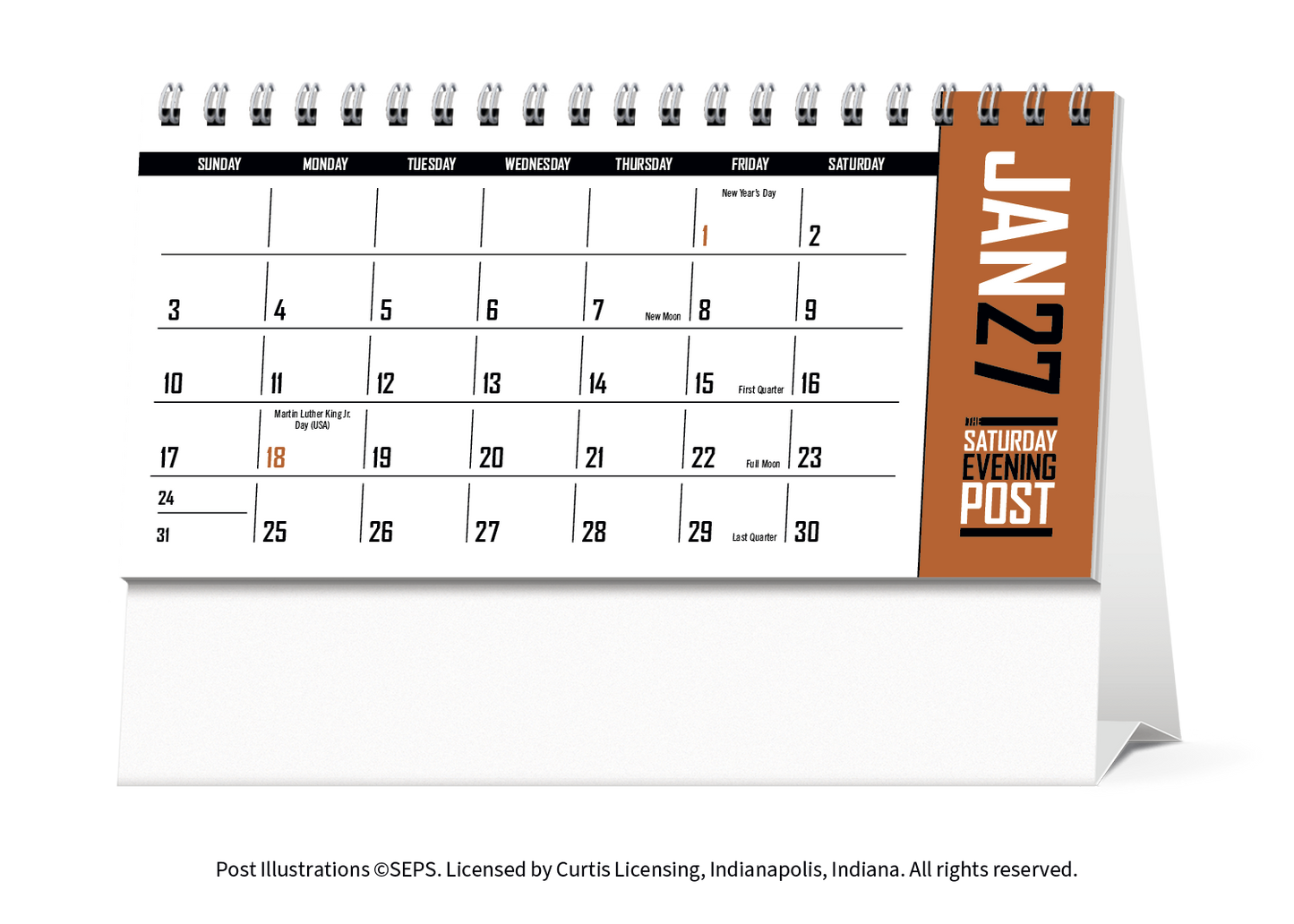 The Saturday Evening Post Desk Calendar