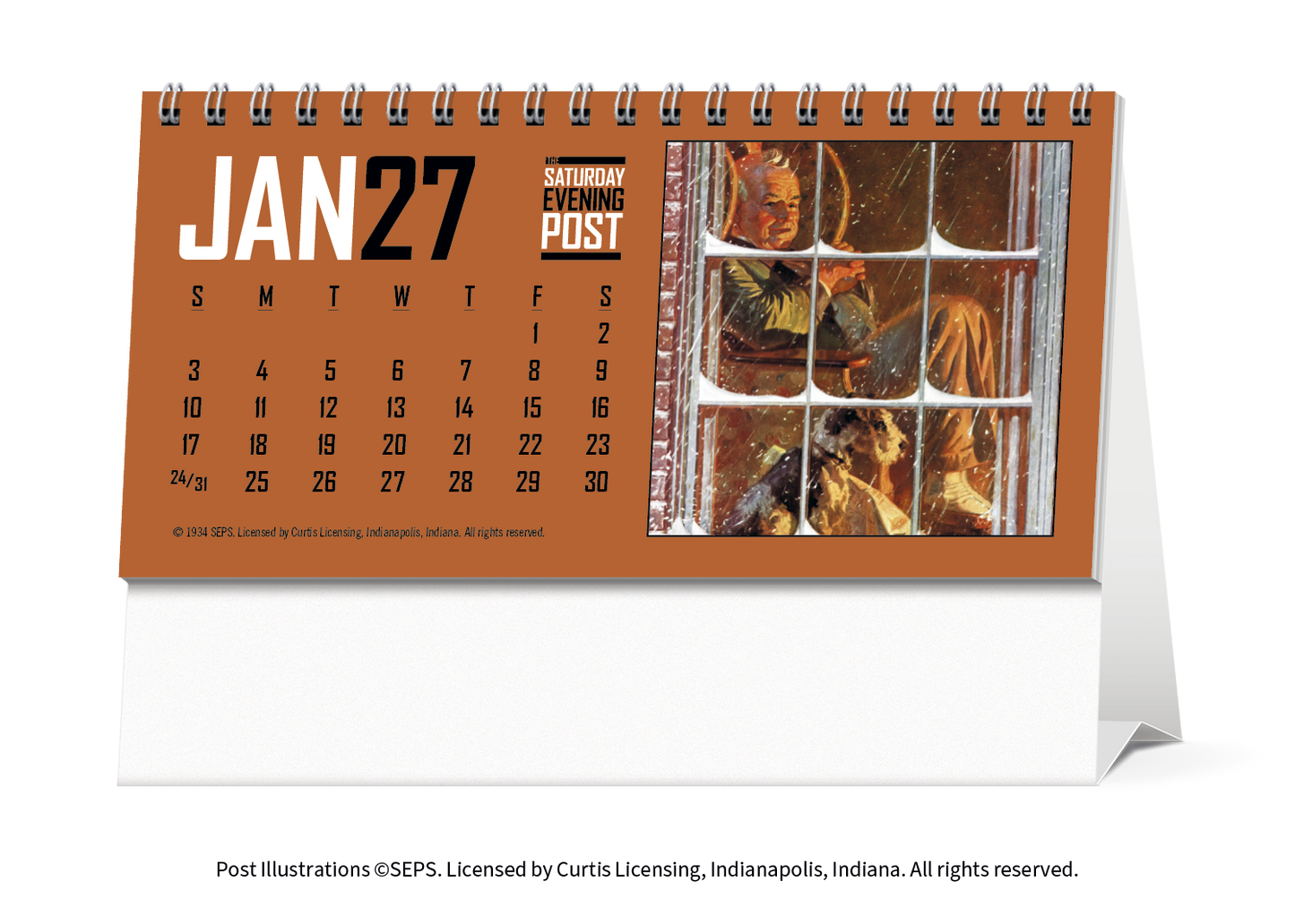 The Saturday Evening Post Desk Calendar