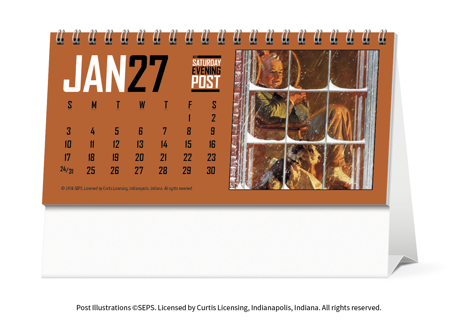 The Saturday Evening Post Desk Calendar
