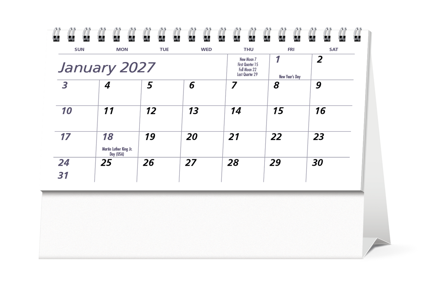 Econo Desk Calendar