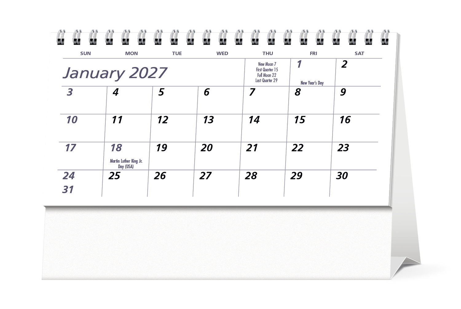 Econo Desk Calendar