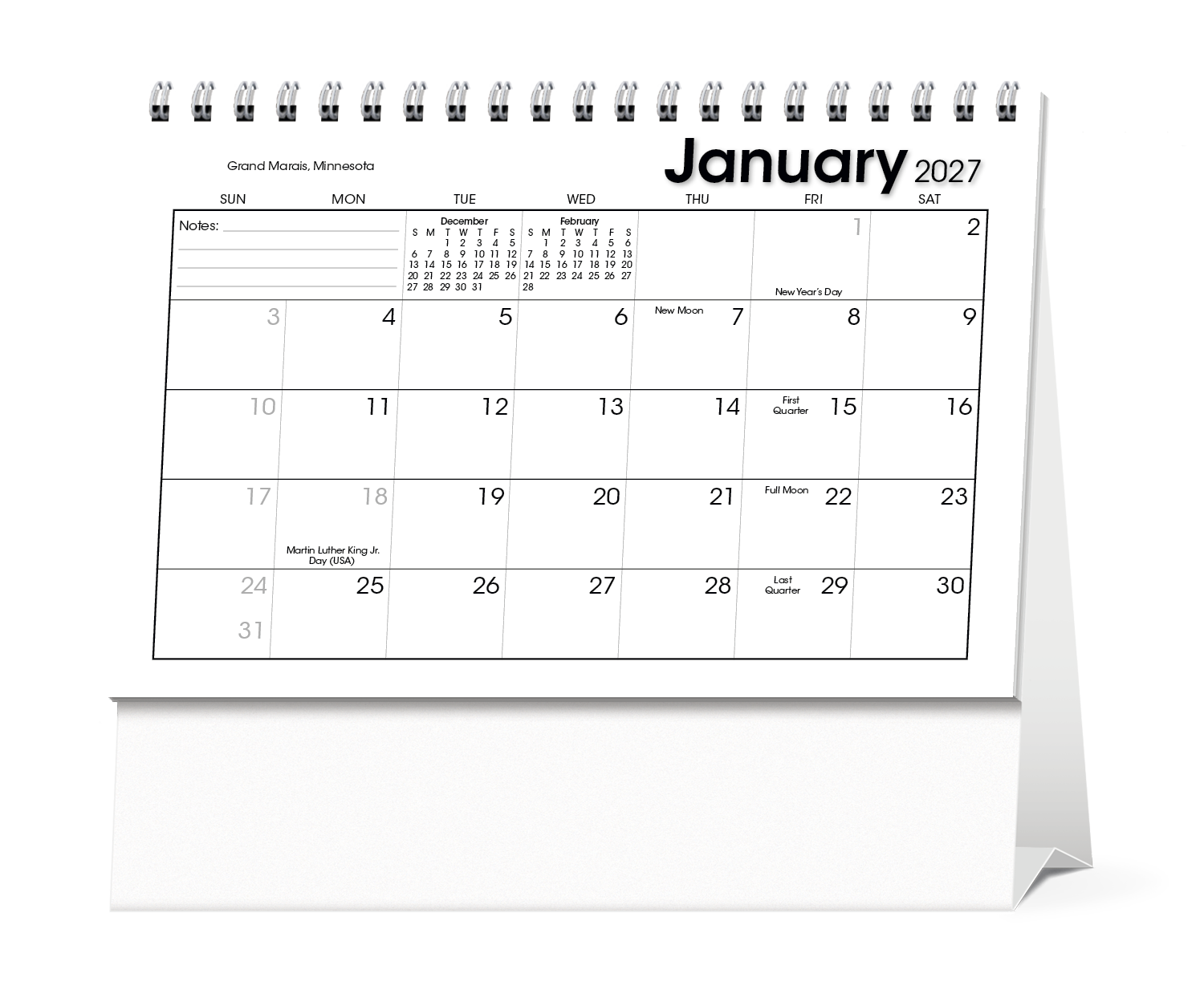 Scenic Moments Large Desk Calendar