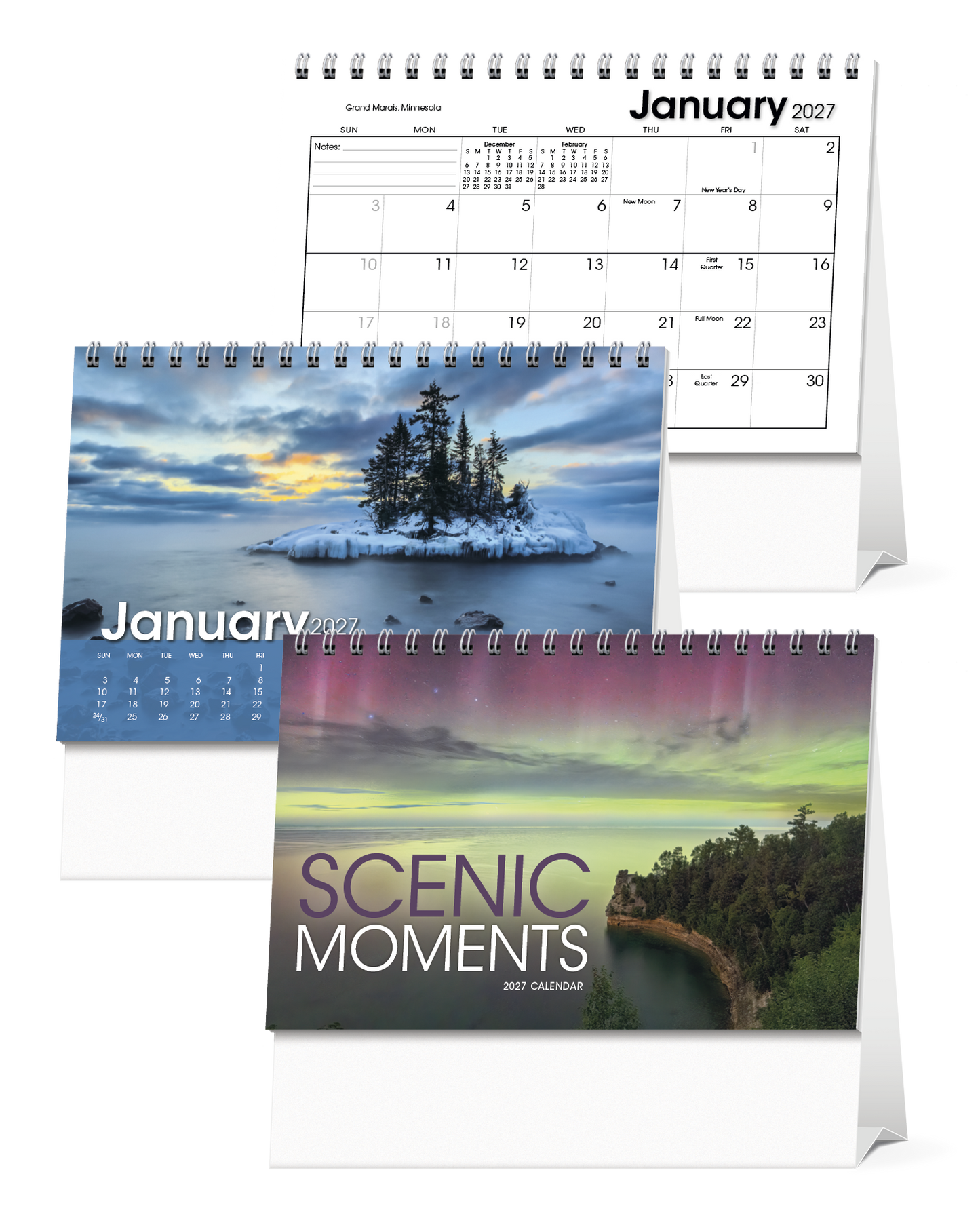 Scenic Moments Large Desk Calendar