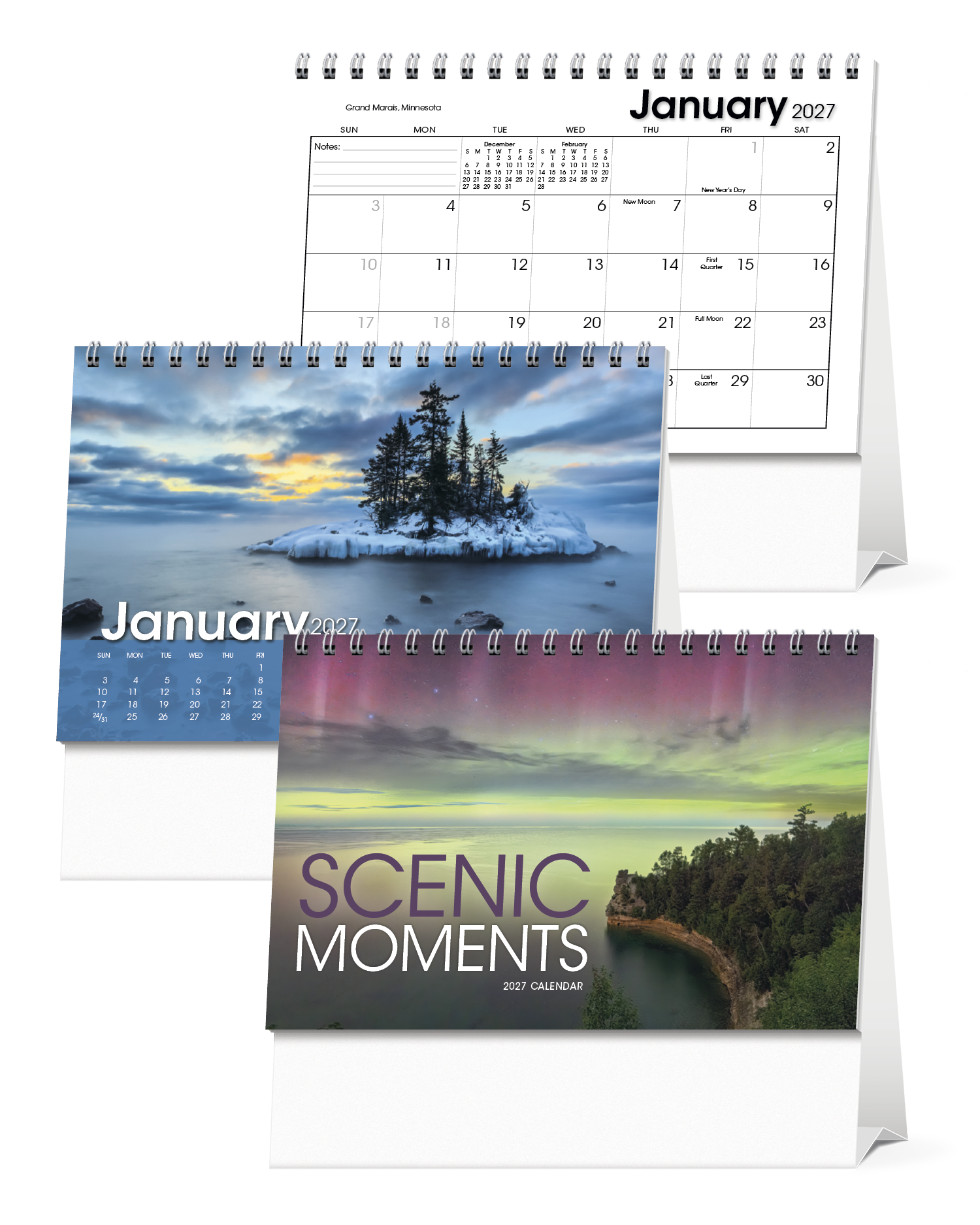 Scenic Moments Large Desk Calendar