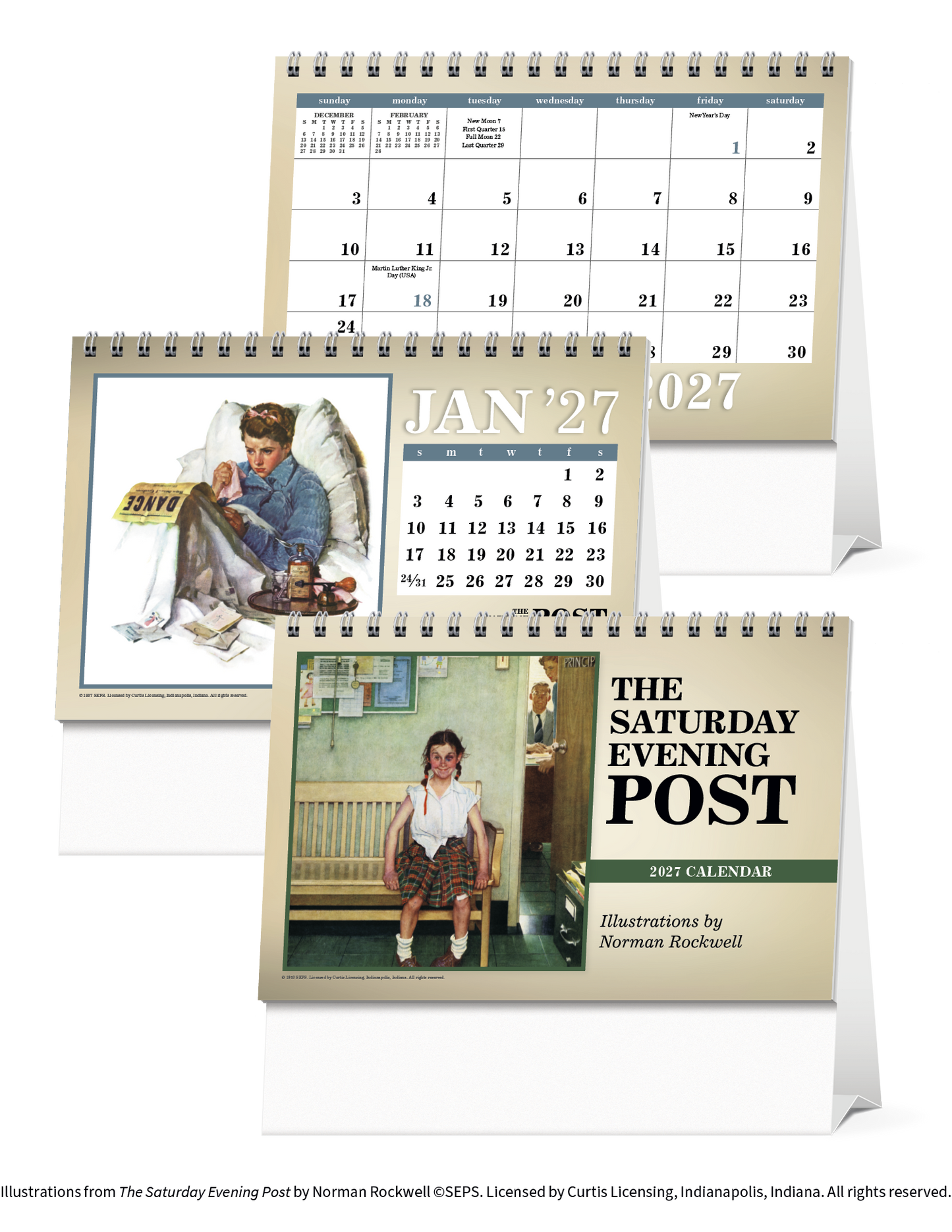 The Saturday Evening Post Large Desk Calendar