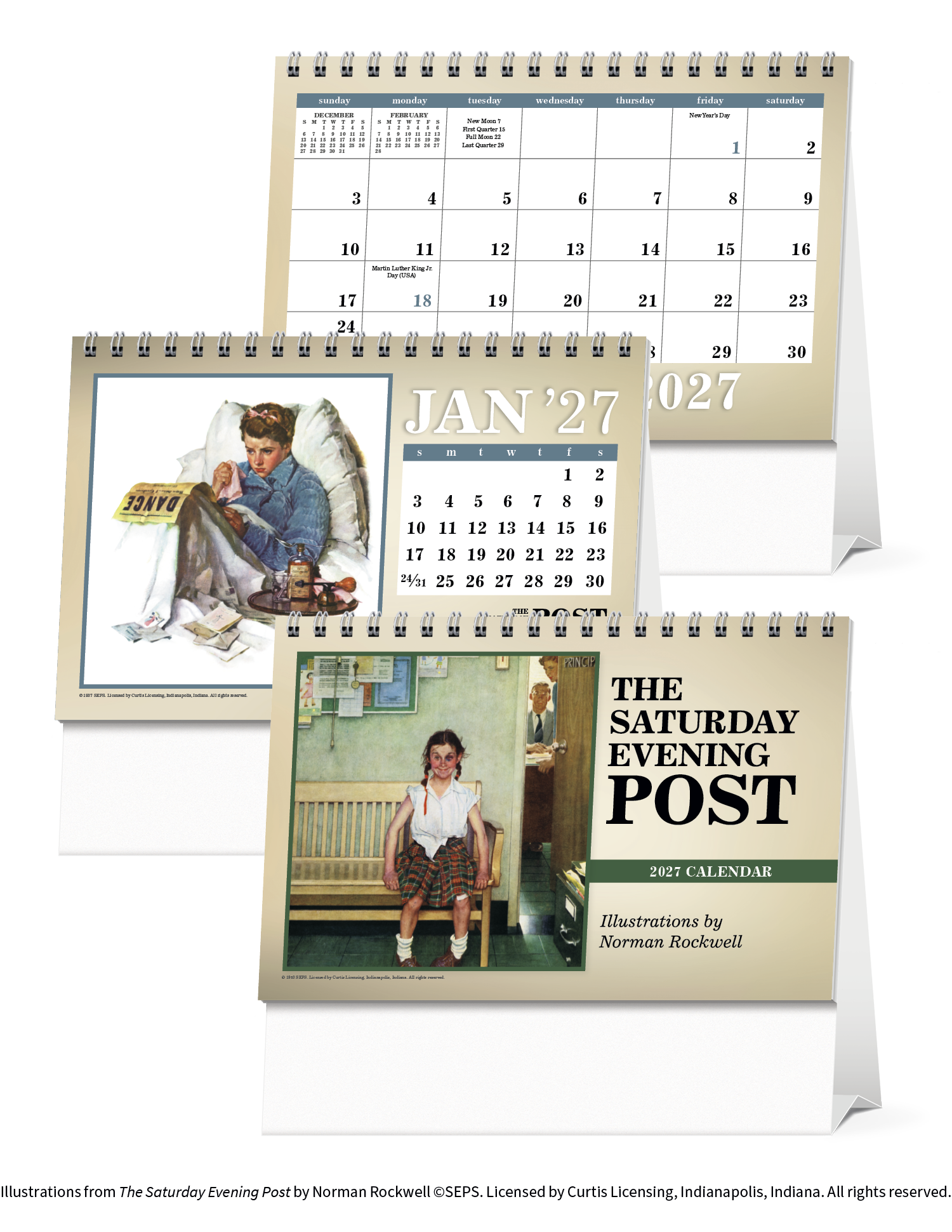 The Saturday Evening Post Large Desk Calendar