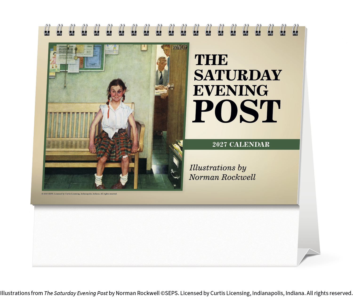 The Saturday Evening Post Large Desk Calendar
