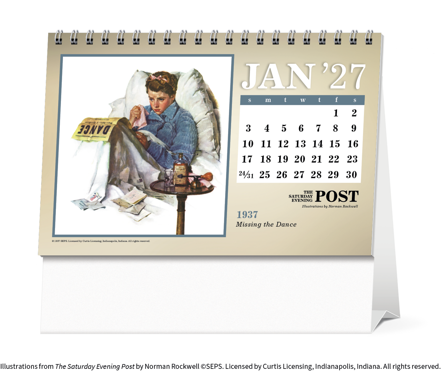 The Saturday Evening Post Large Desk Calendar