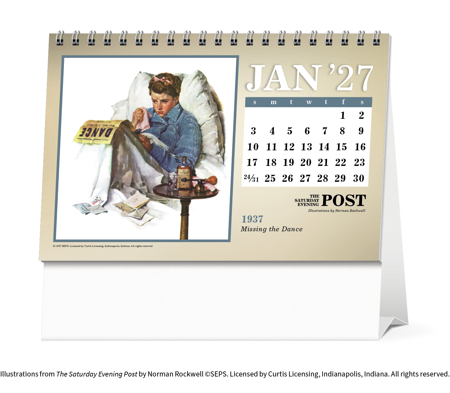 The Saturday Evening Post Large Desk Calendar