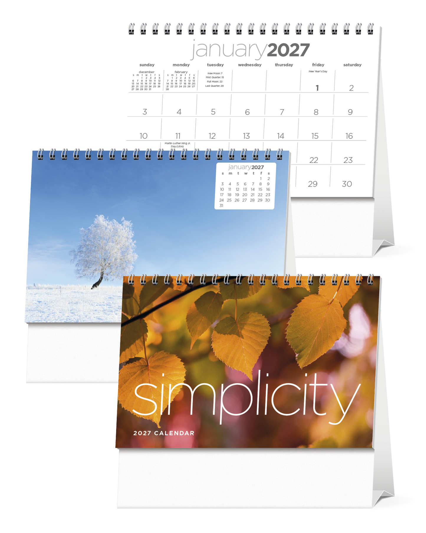 Simplicity Large Desk Calendar