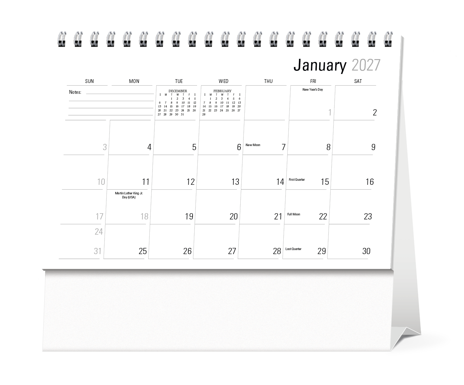 Large Econo Desk Calendar